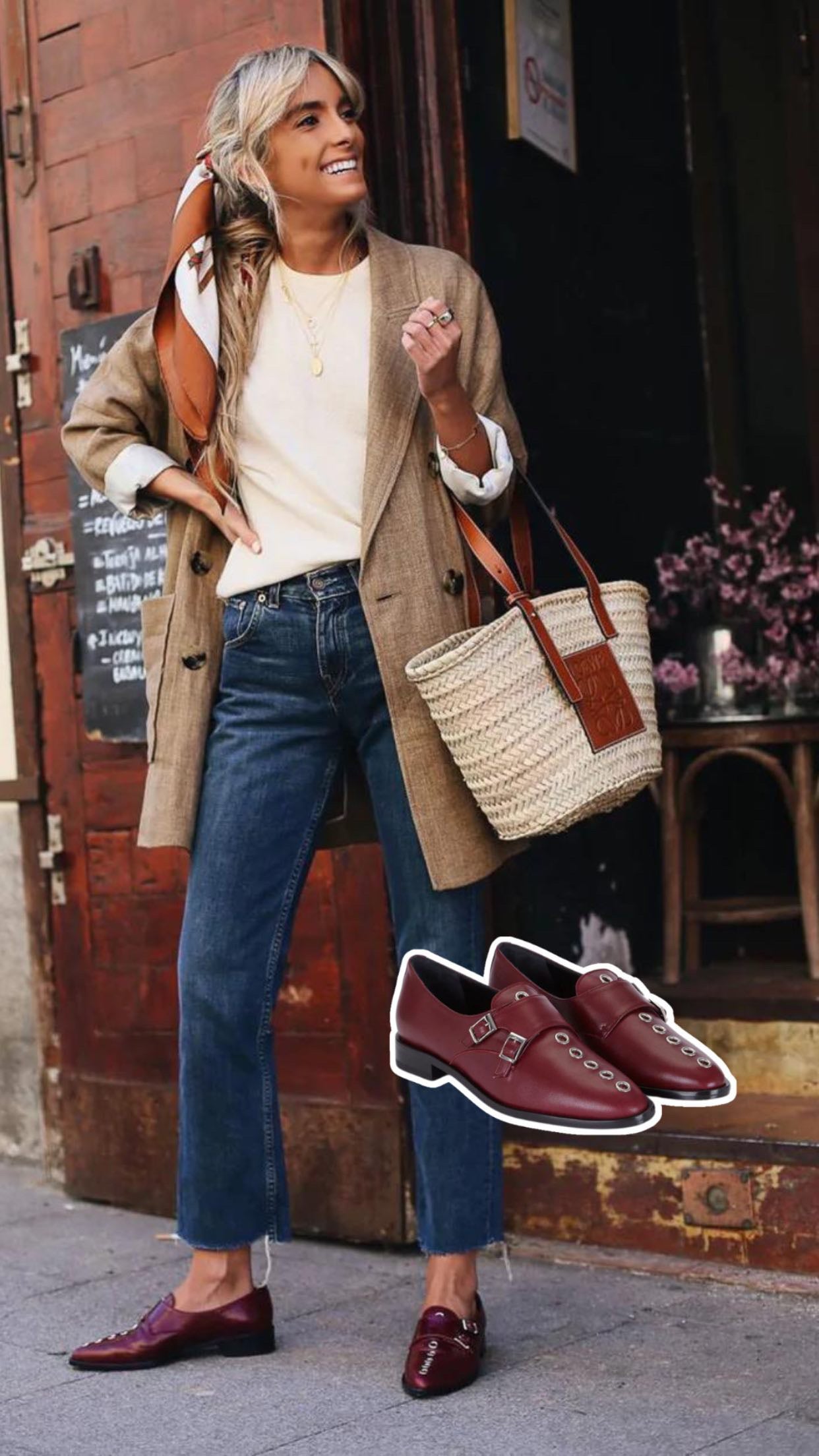 OXFORD BURDEOS 2.5CM