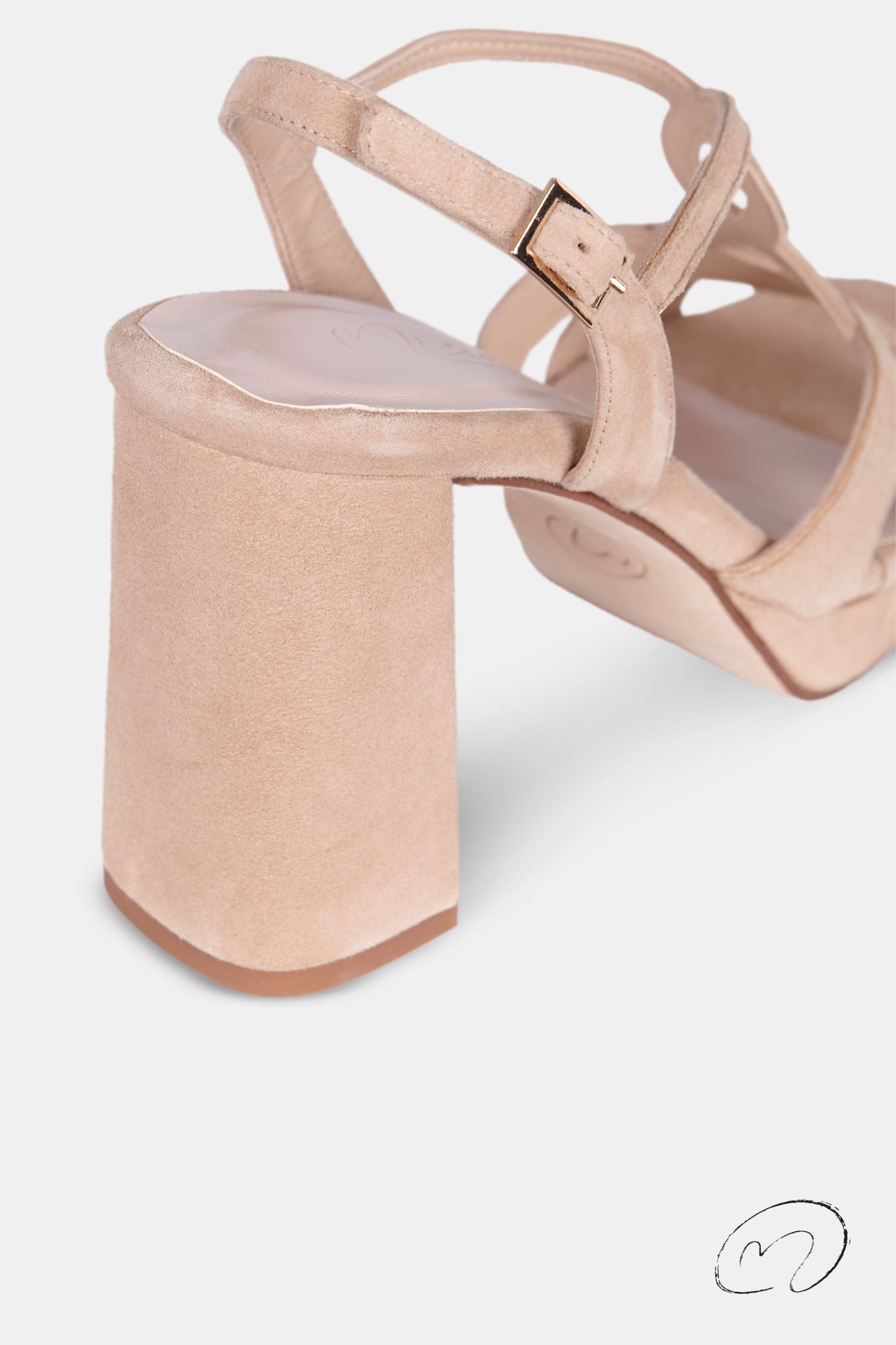 MICAELA ANTE BEIGE RIBETE DORADO 9.5CM