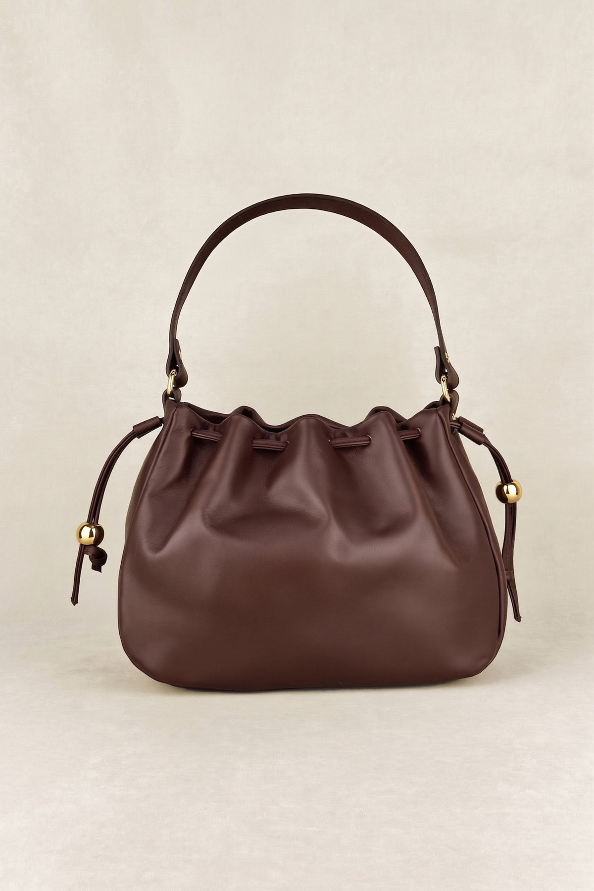 BURGUNDY STUDDED BAG
