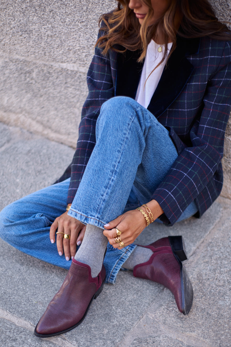 FRIDA TEJUS BURGUNDY 4CM