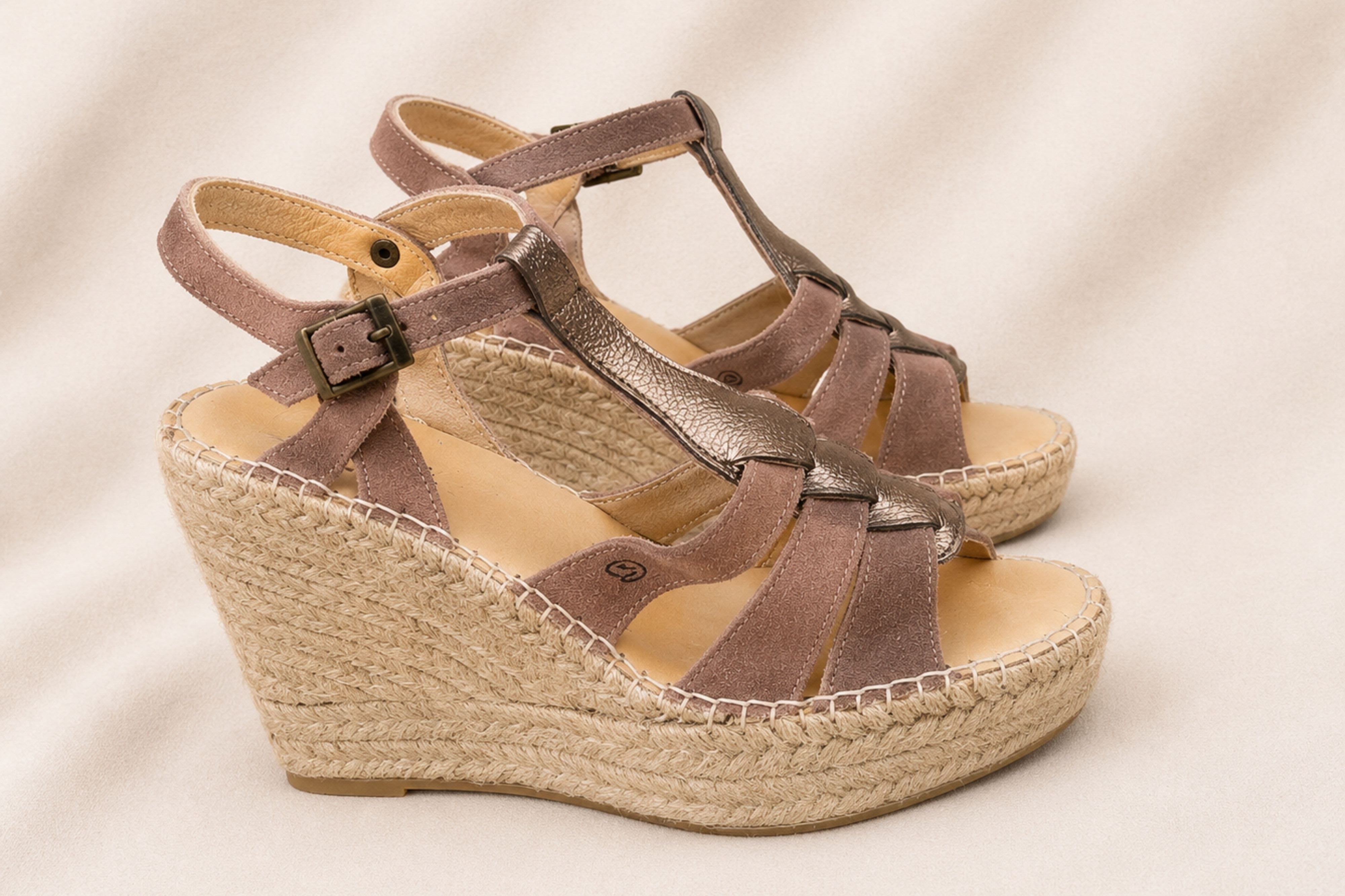 SANDALIA ESPARRTO SERRAJE COLOR PIEDRA SS