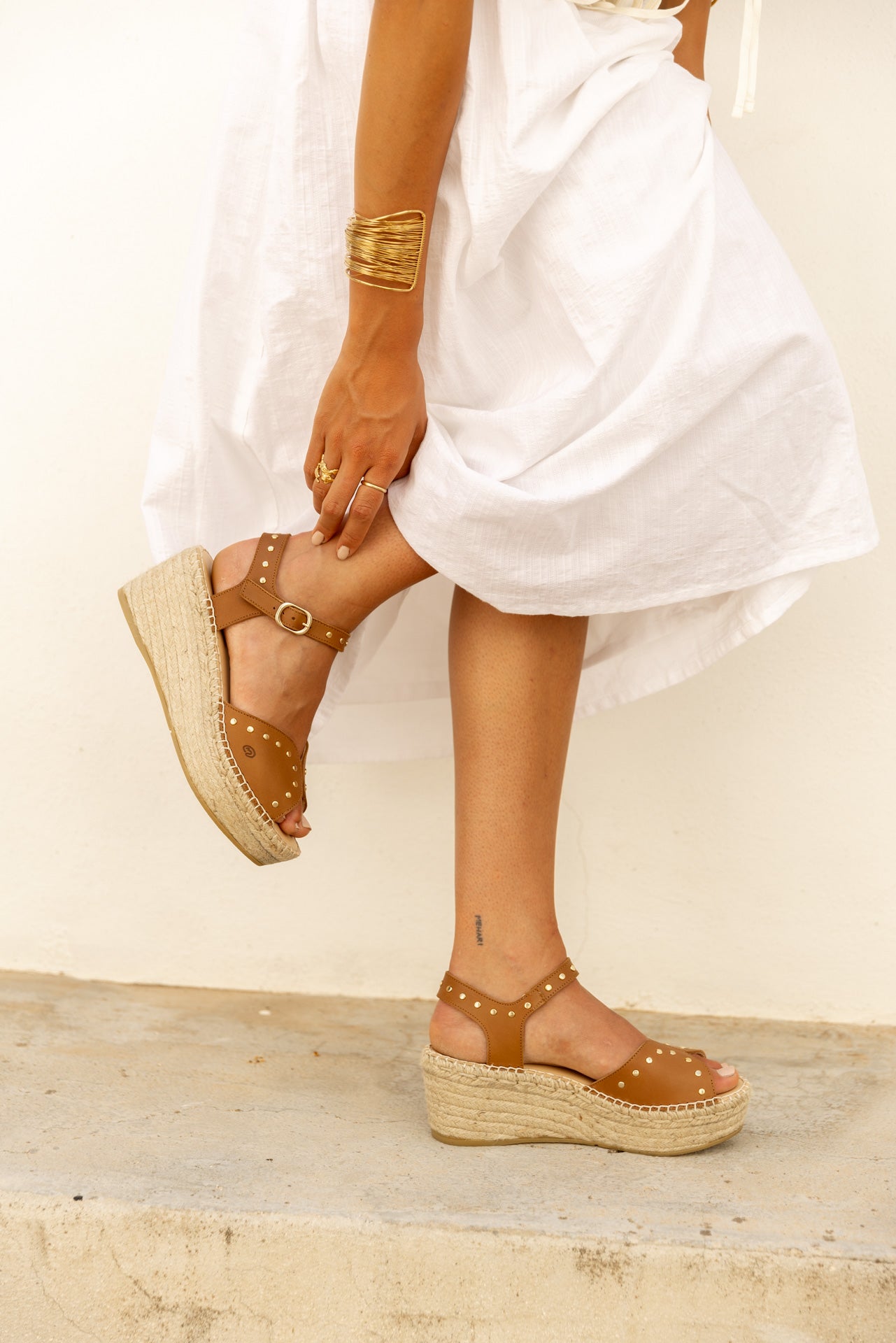 SANDALIA MALIA CUERO 7CM