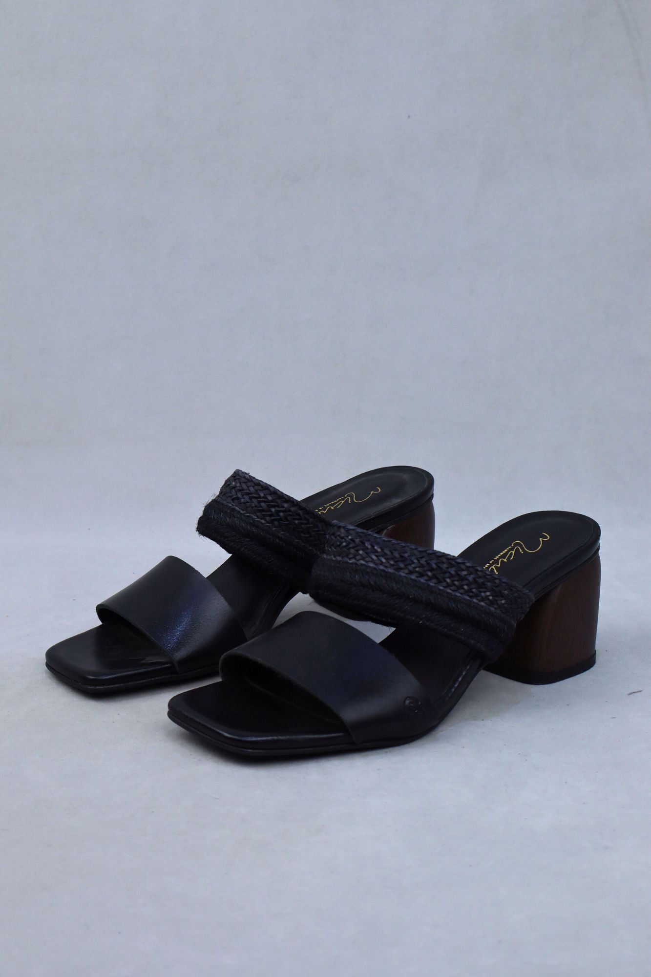 Sandales noires FIRA 7 cm