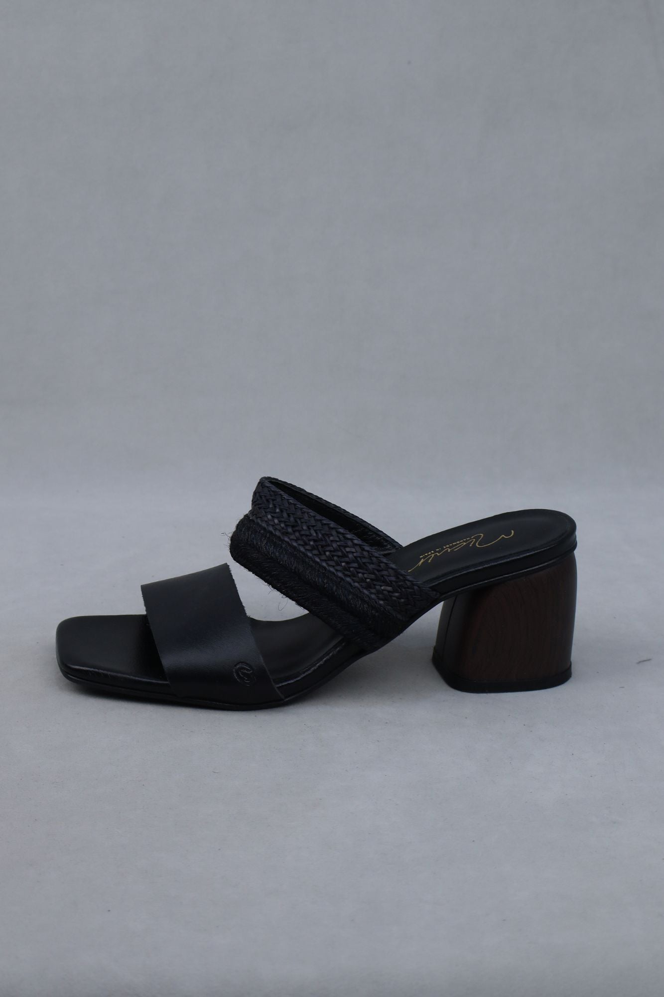 Sandales noires FIRA 7 cm