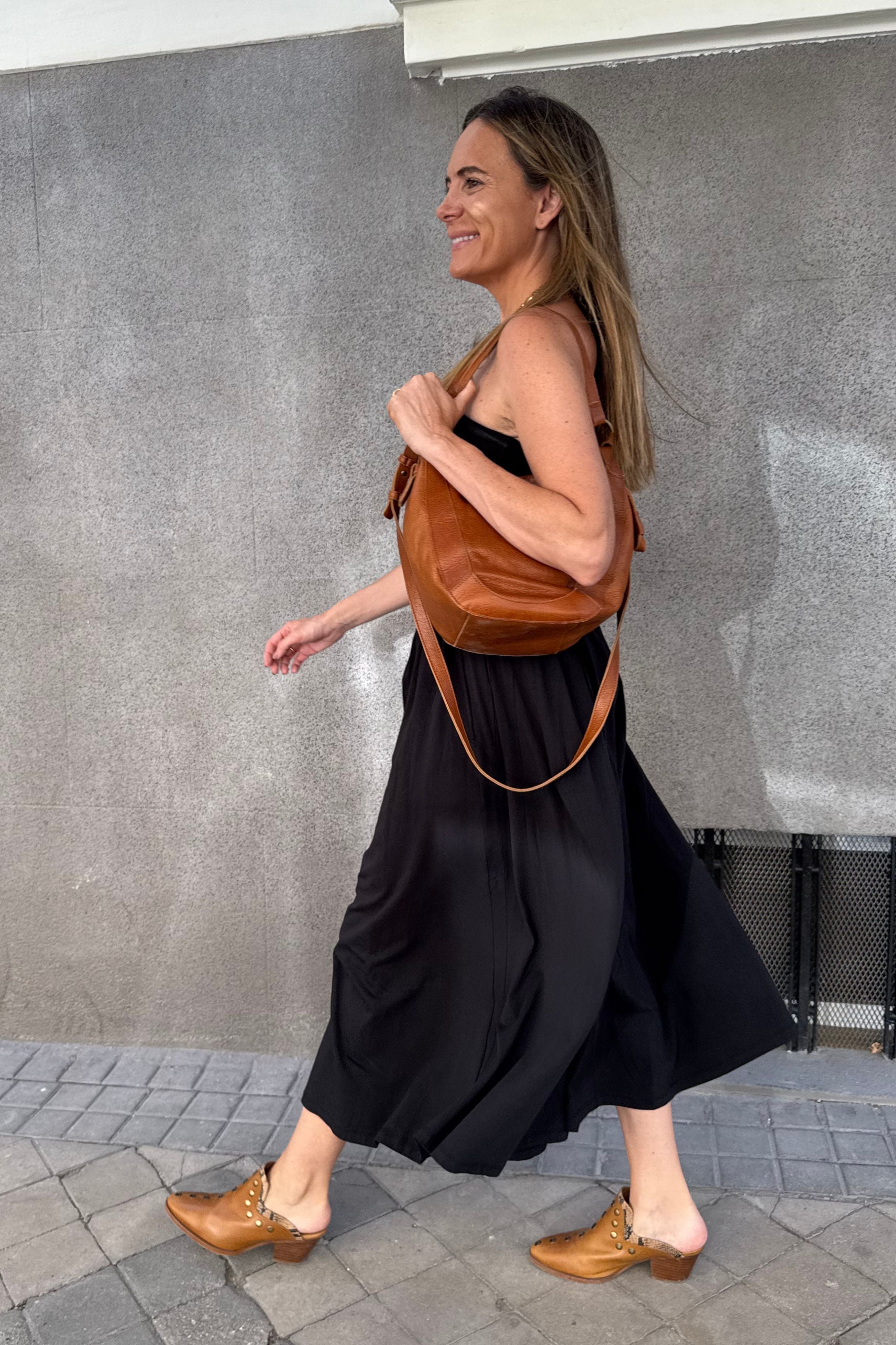 PUNKY BROWN LEATHER CLOG