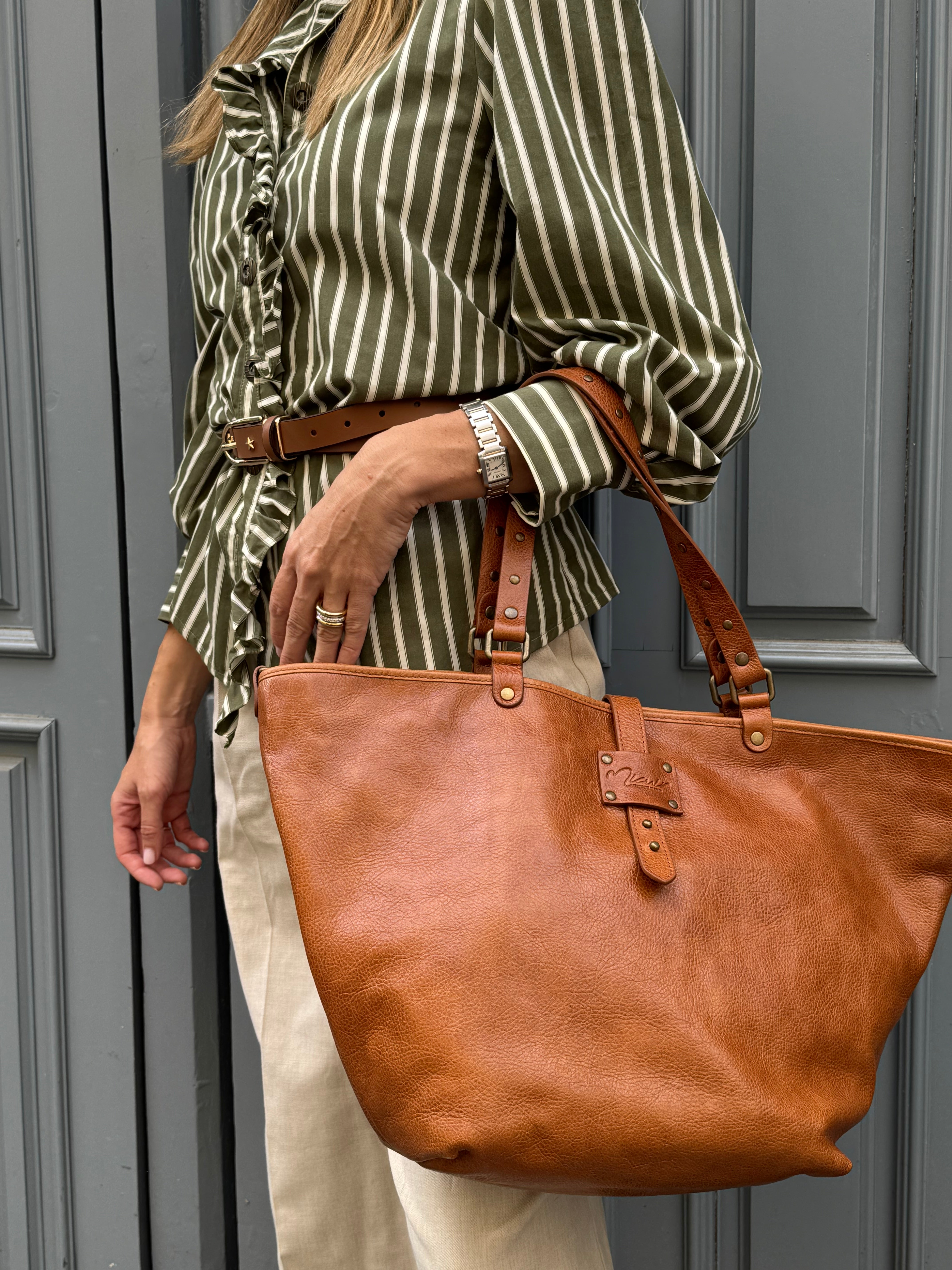 LEATHER TOTE BAG