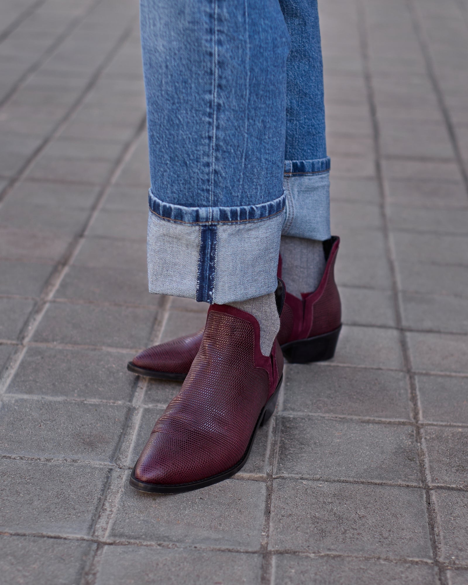 FRIDA TEJUS BURGUNDY 4CM