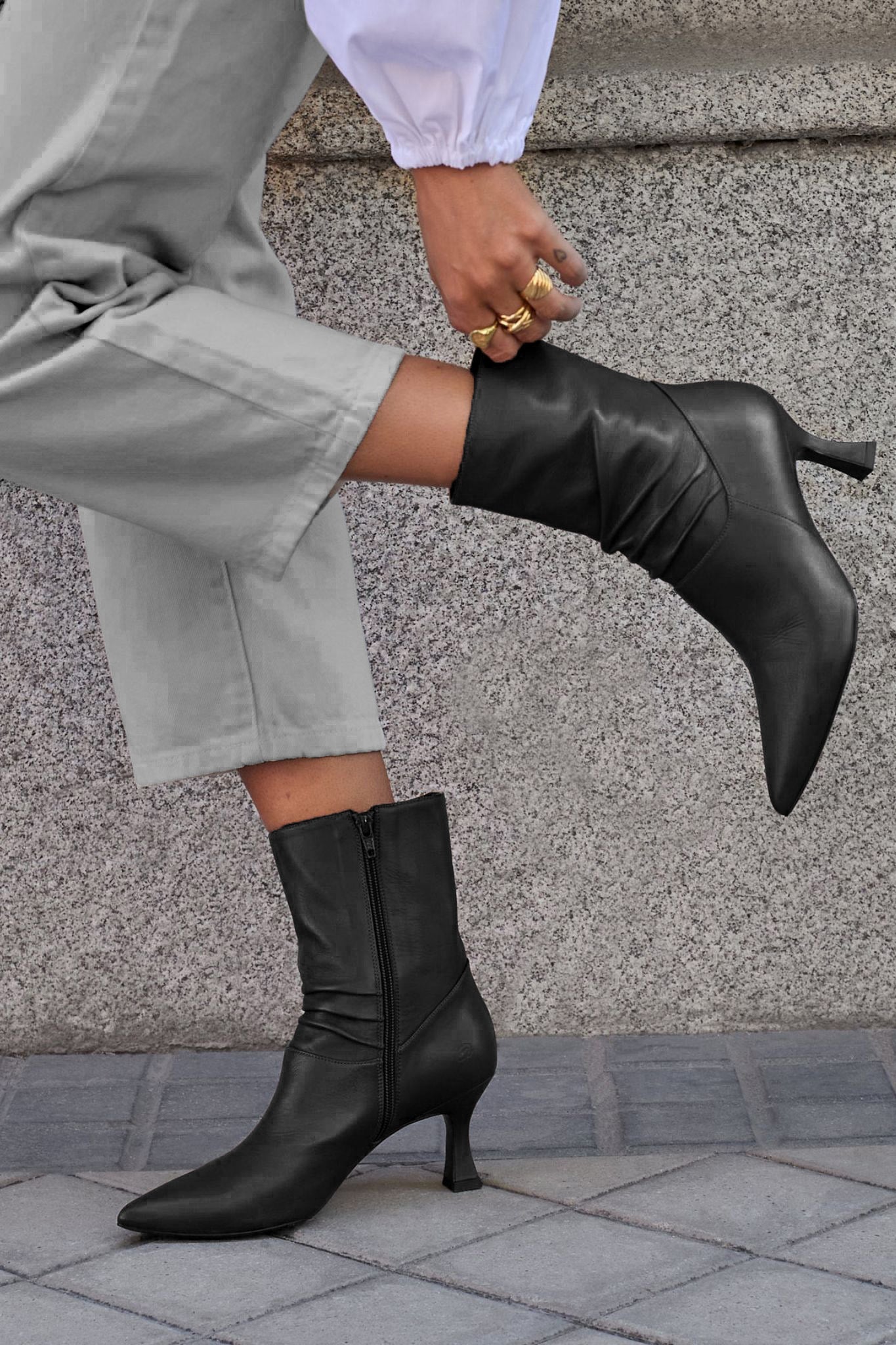 BARONA BOOTS BLACK 7CM