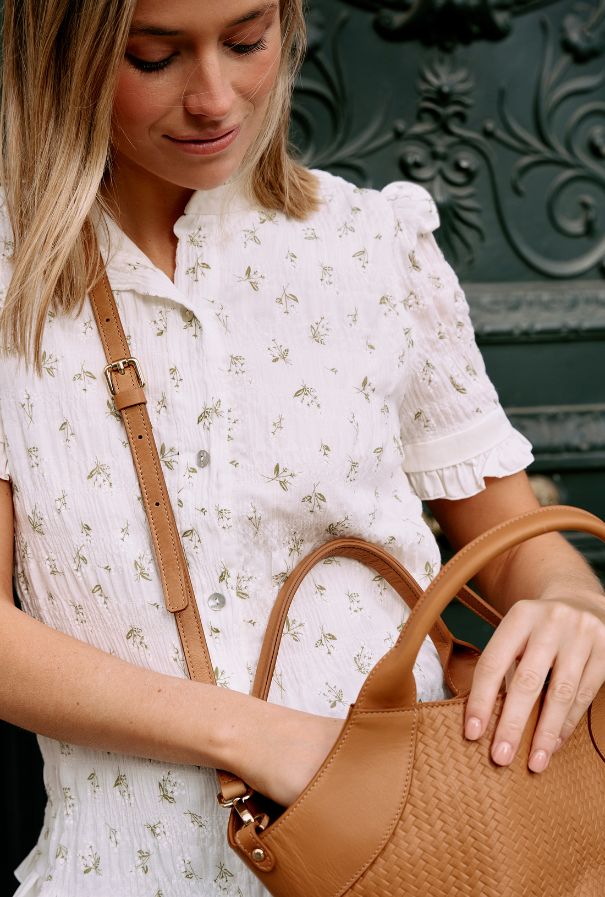 BLUSA EMILIE FLORES BLANCA