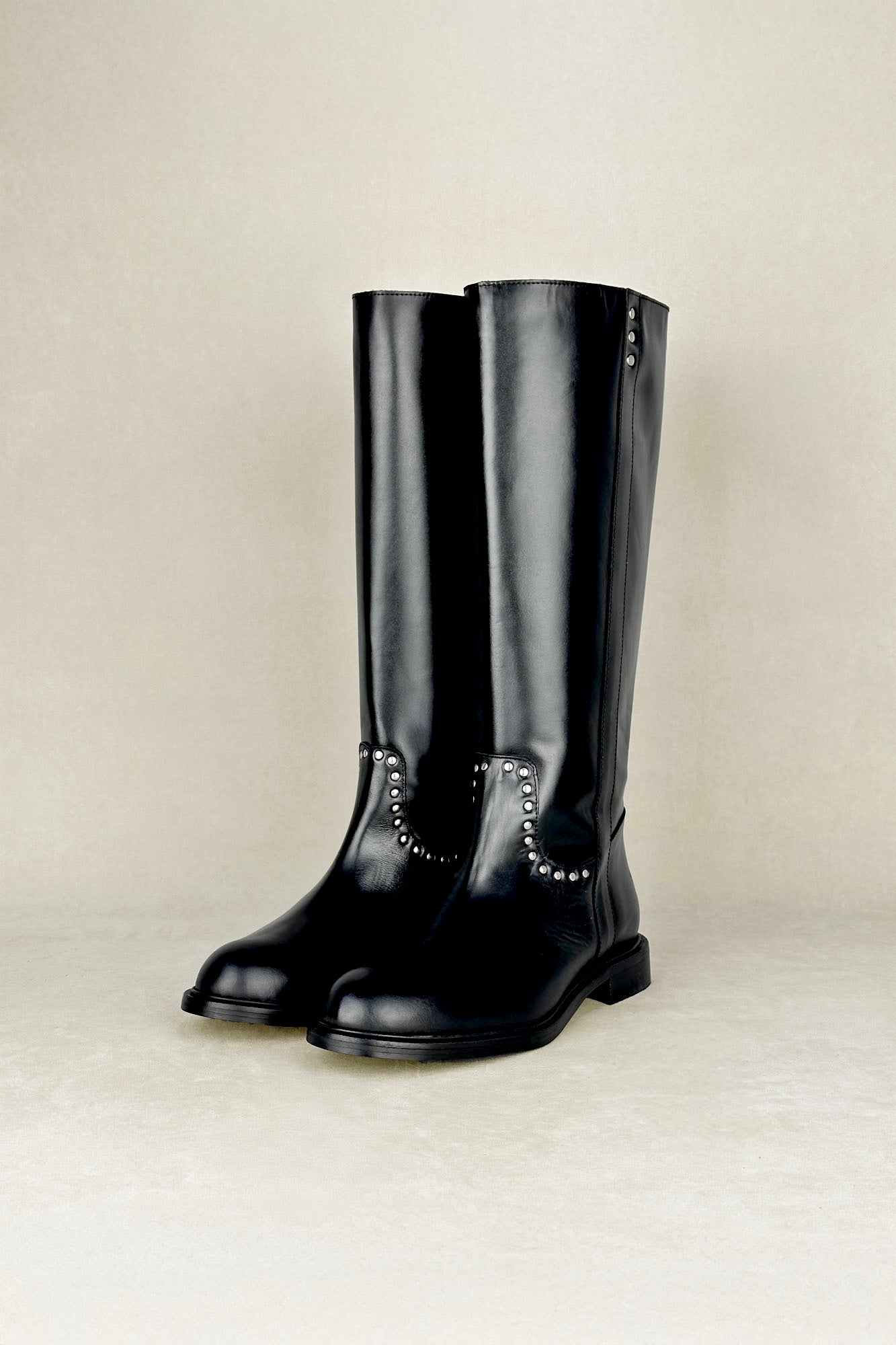 BOTTE D'ÉQUITATION NOIRE 2,5 CM