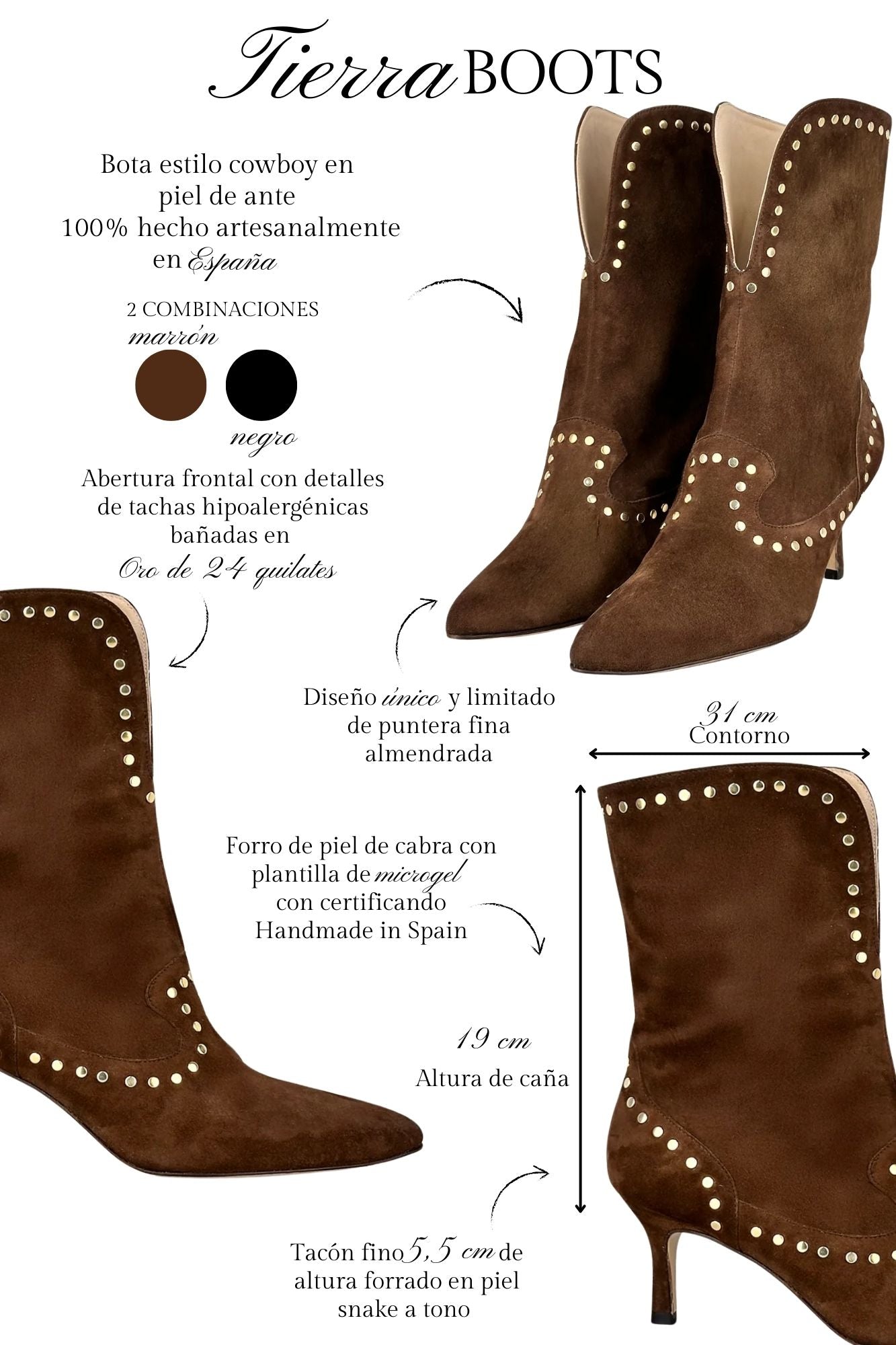 BOTA ANTE TIERRA MARRON 5CM