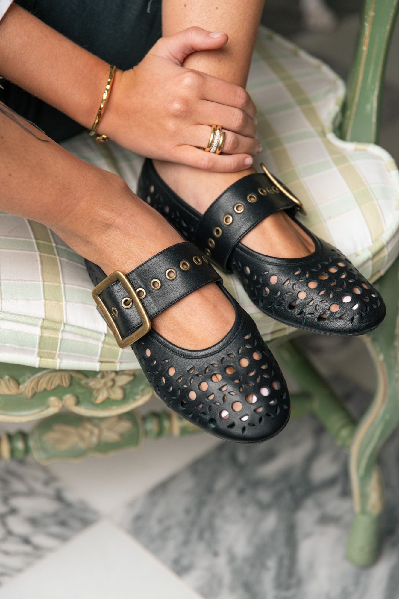 Shoe trends 2025 spring openwork ballerina shoes