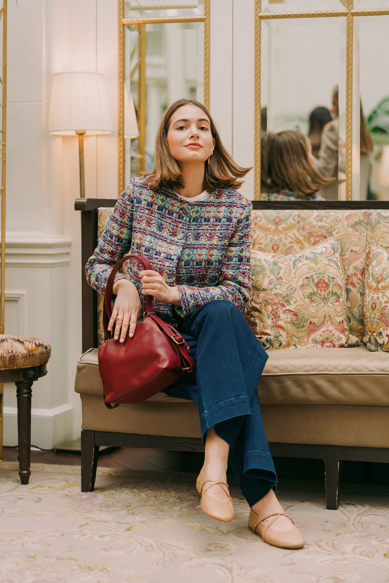 BAILARINA CRUZADA LATTE 1CM