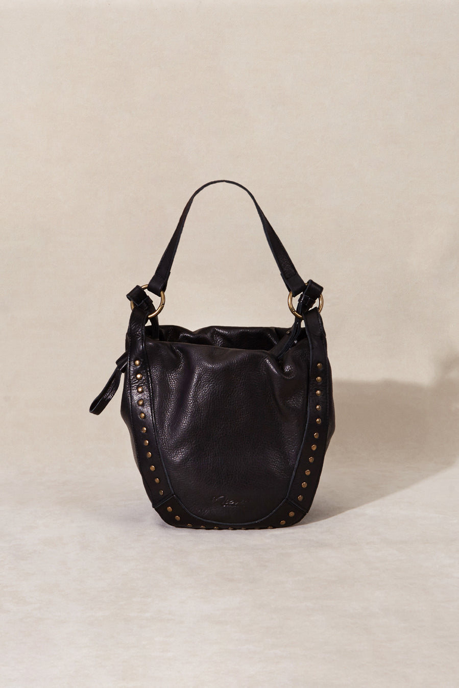 BLACK HOBBO BAG