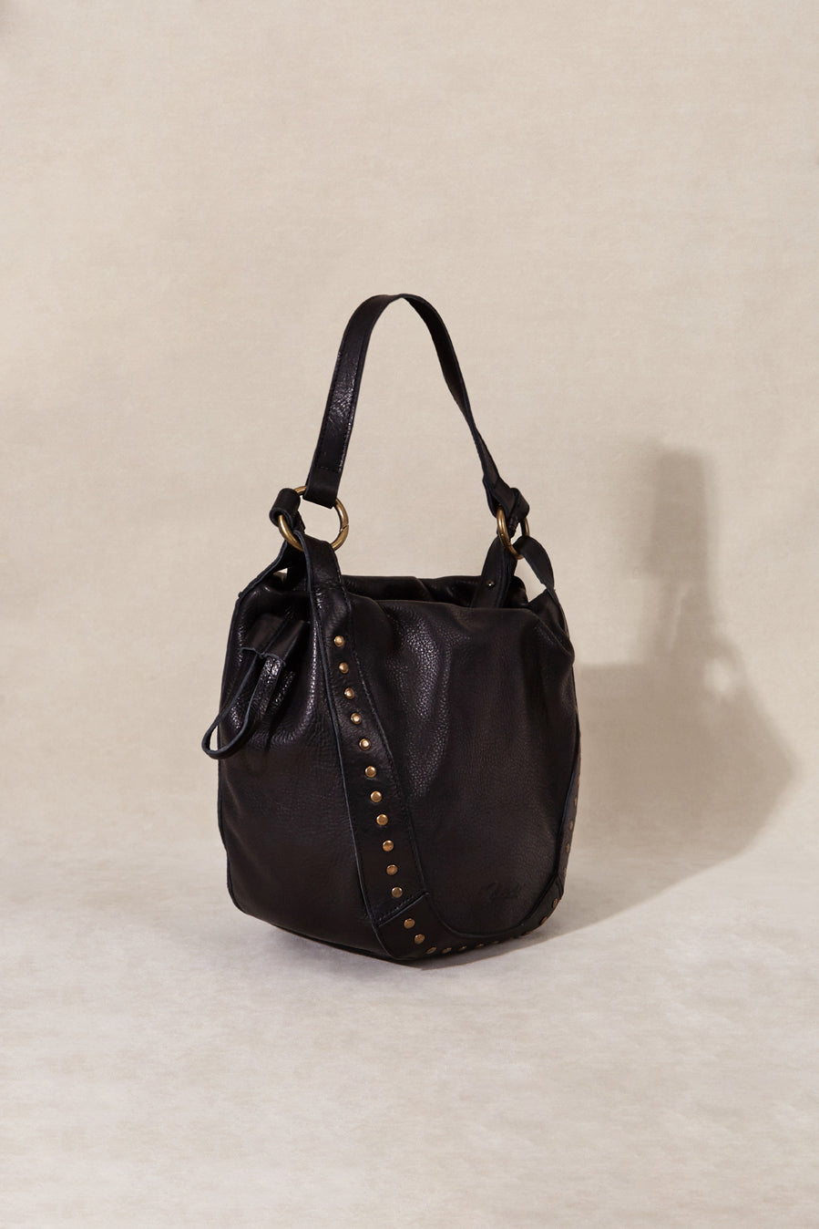 BLACK HOBBO BAG