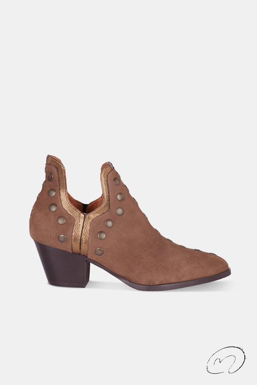 PUNKY TAUPE RIBETE DORADO 6CM