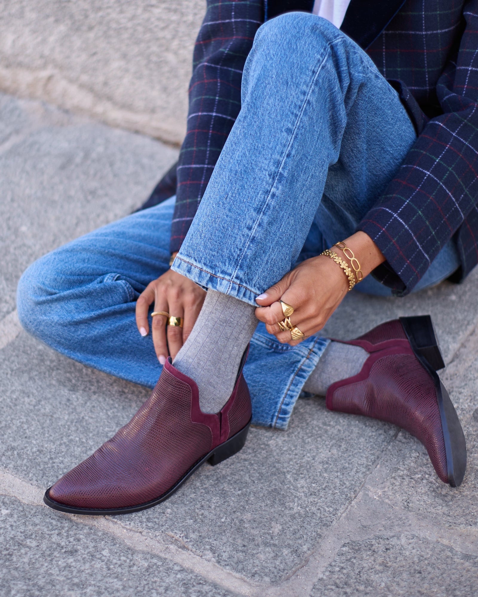 FRIDA TEJUS BURGUNDY 4CM