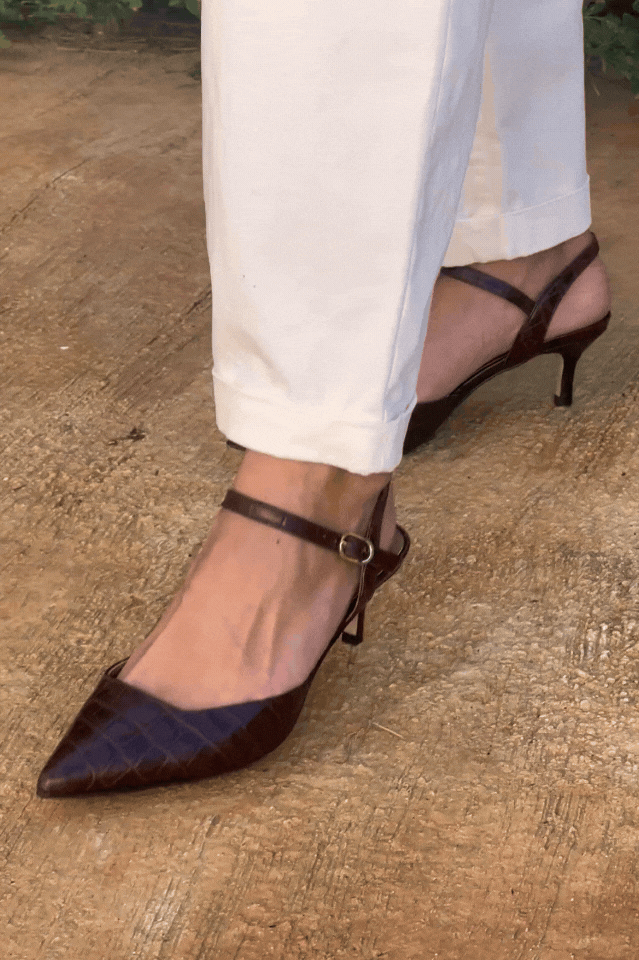 SANDALIA ELISABETH COCO MARRON