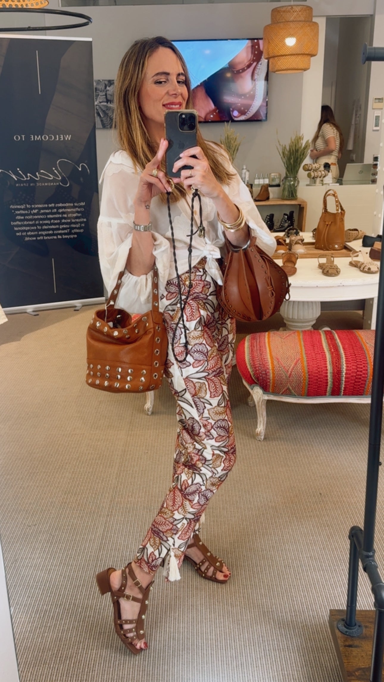 BELEN LEATHER SANDAL 4CM