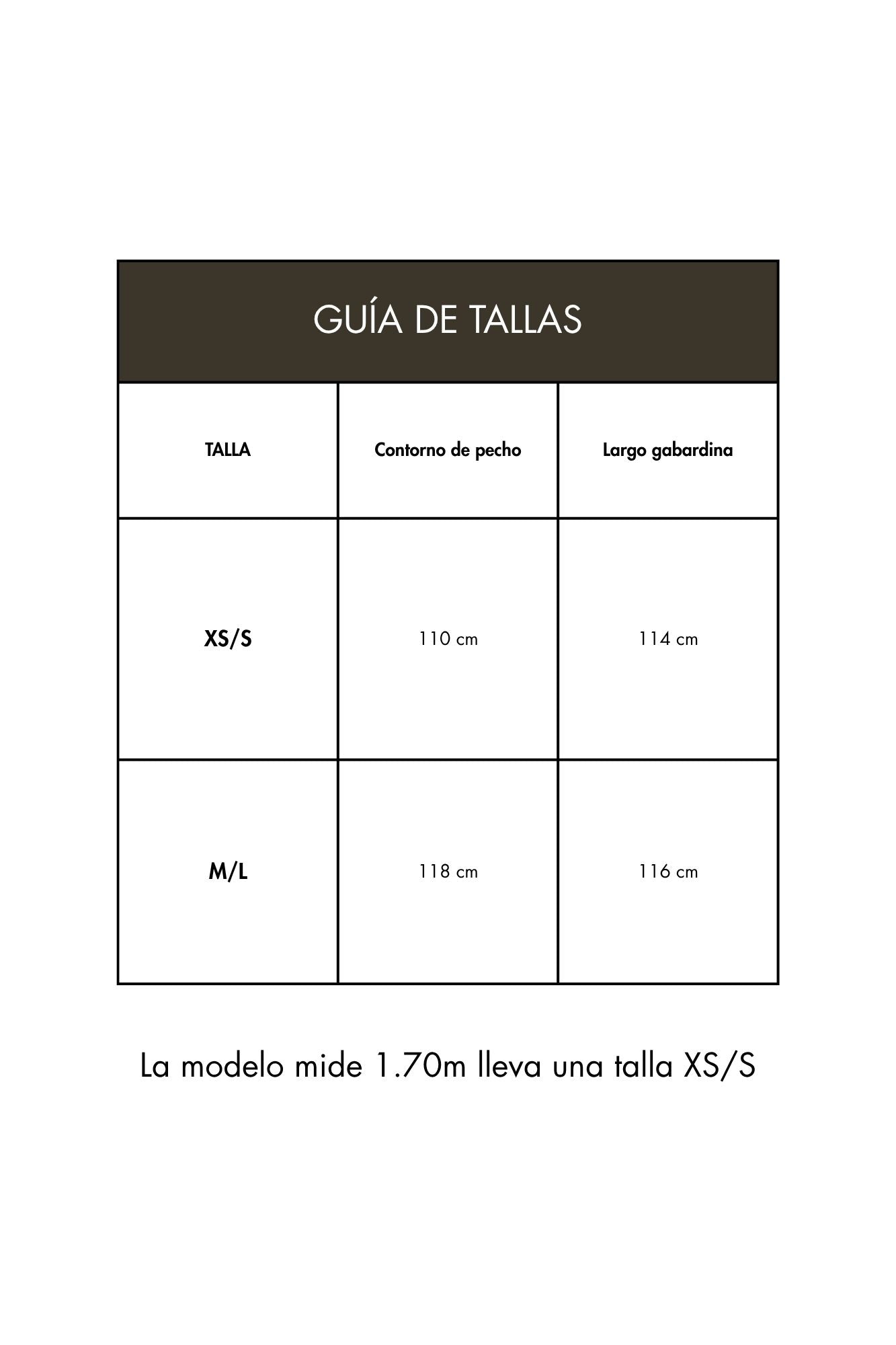 GABARDINA CAMEL CUELLO TRENZADO