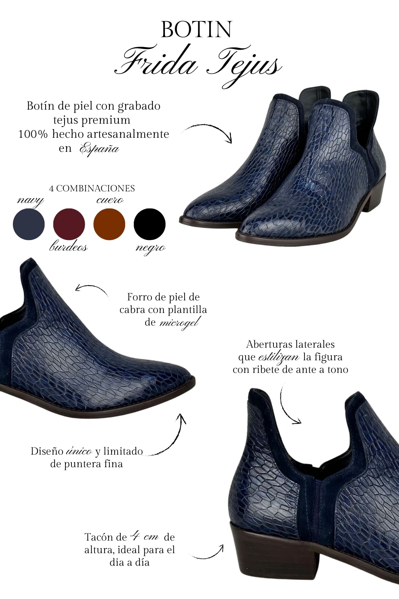 FRIDA TEJUS NEW NAVY 4CM