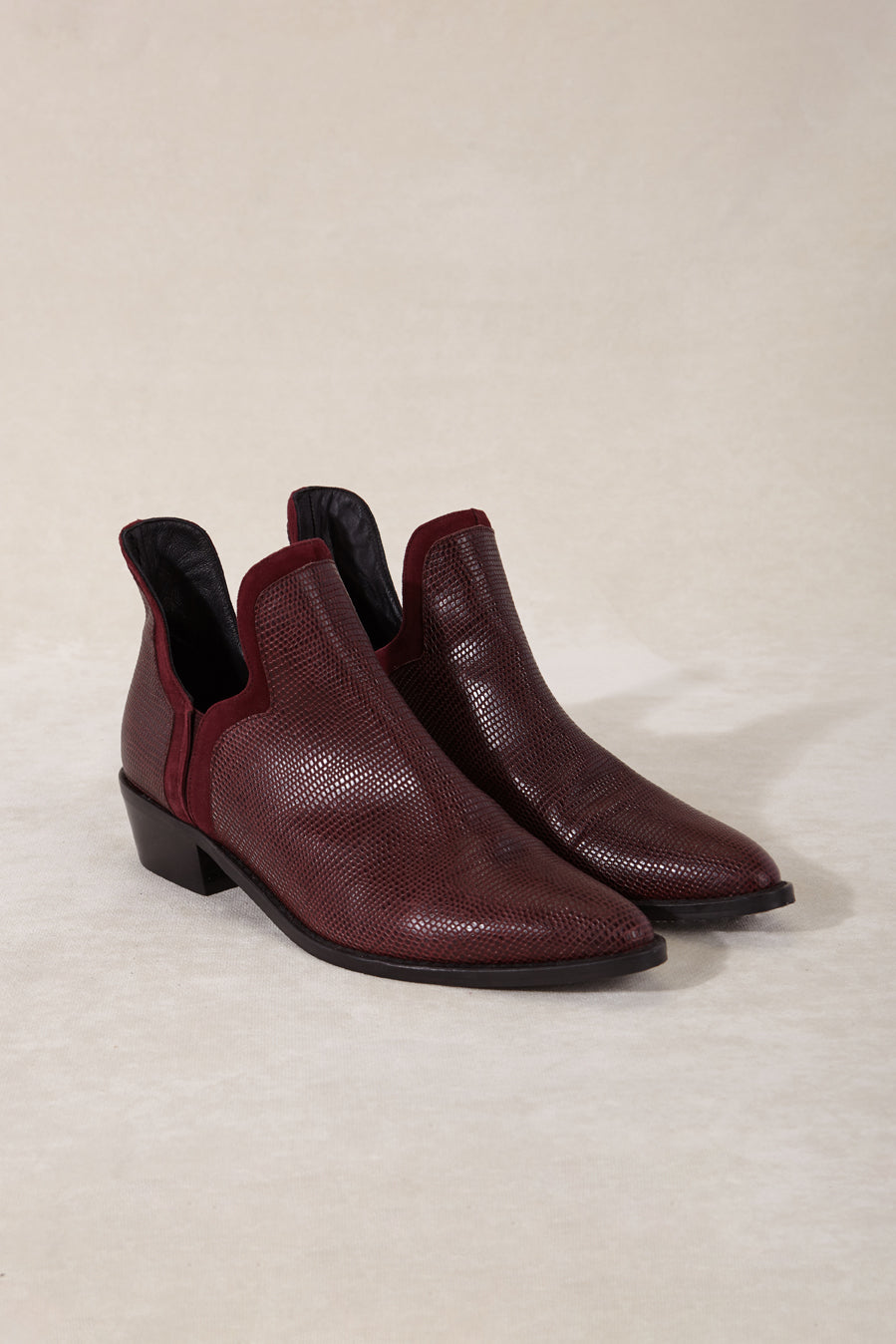 FRIDA TEJUS BURGUNDY 4CM