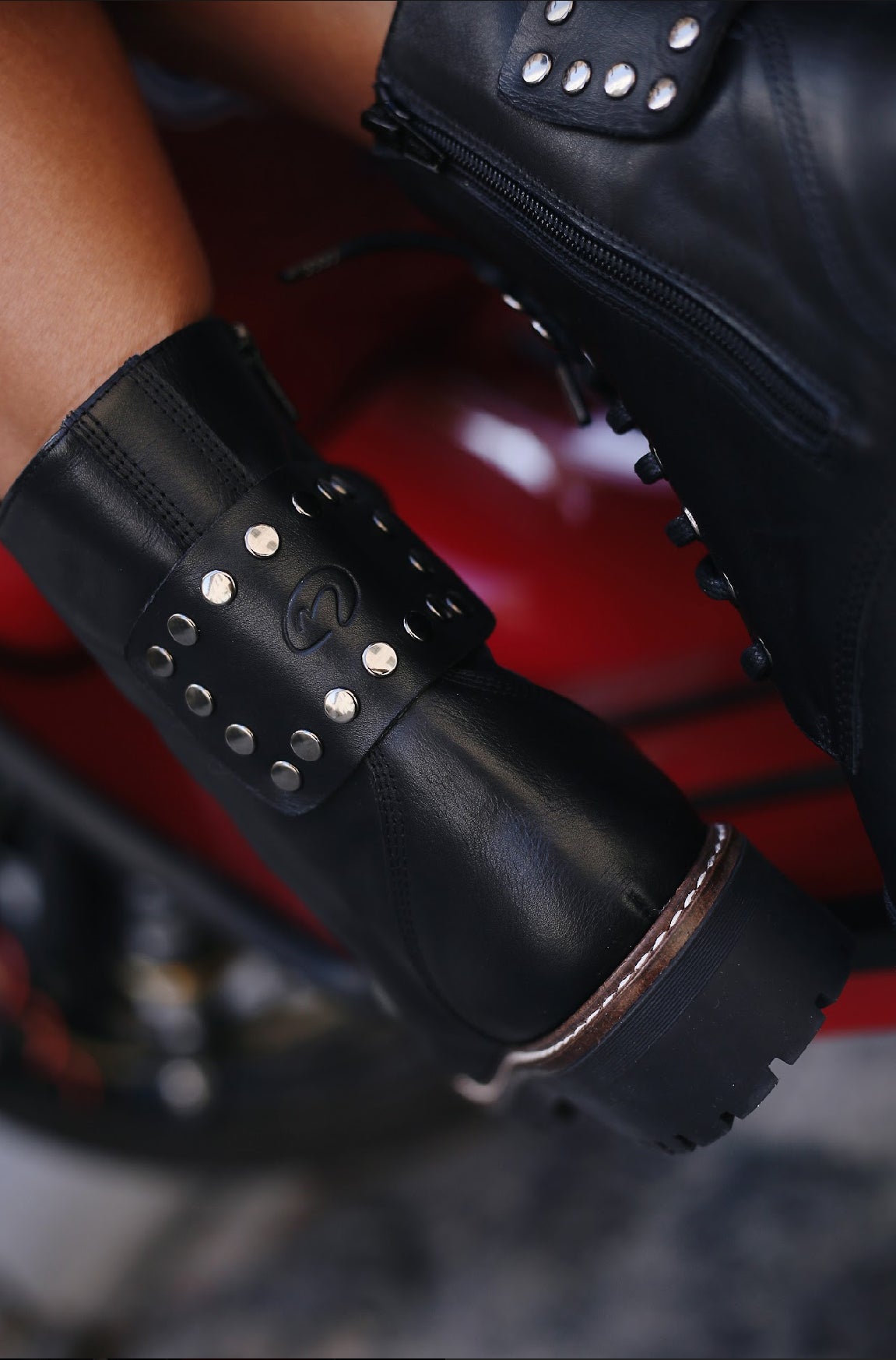 MILITY BOOTS BLACK 3.5CM