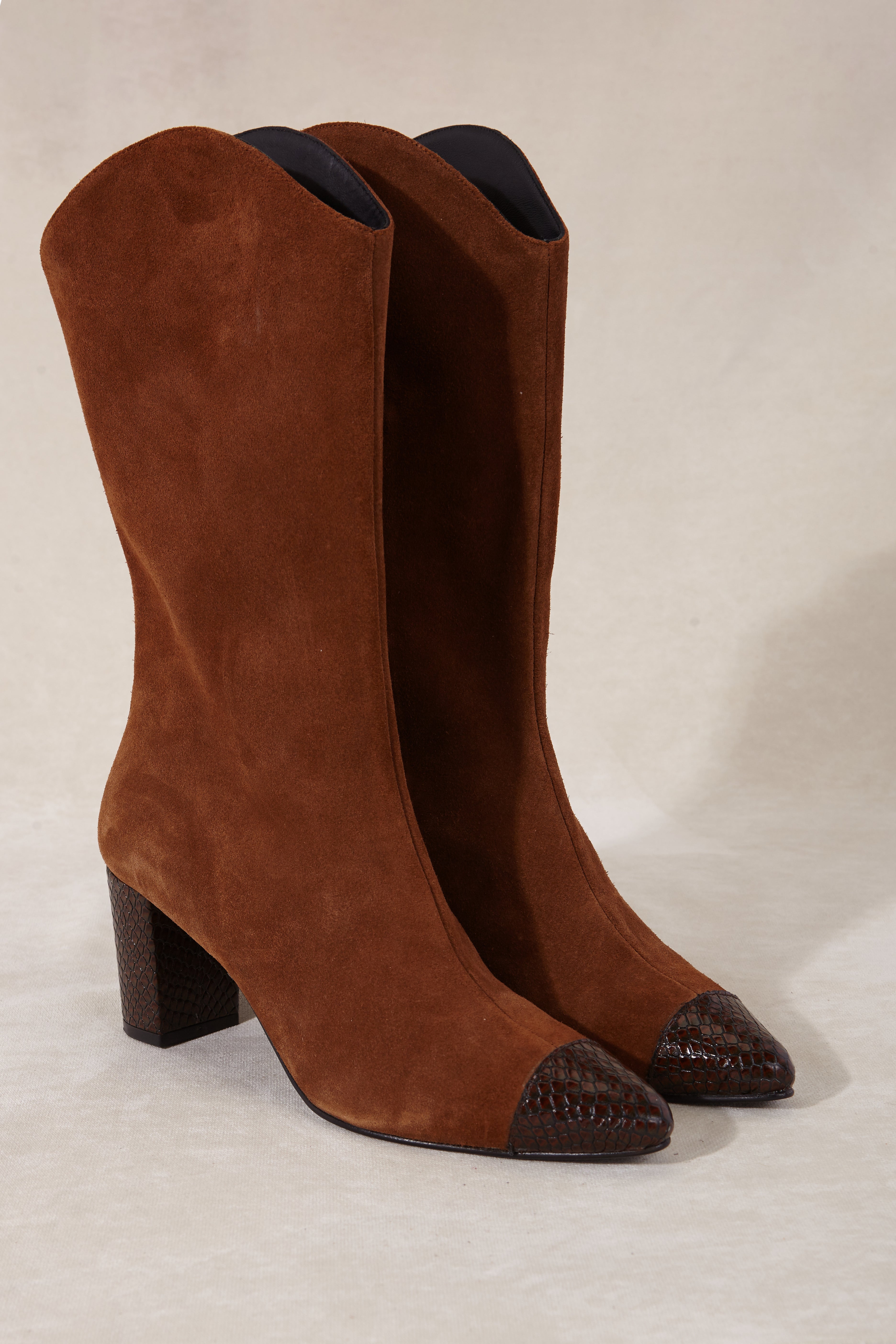 GIGI BOOTS CARAMELO 6.5CM