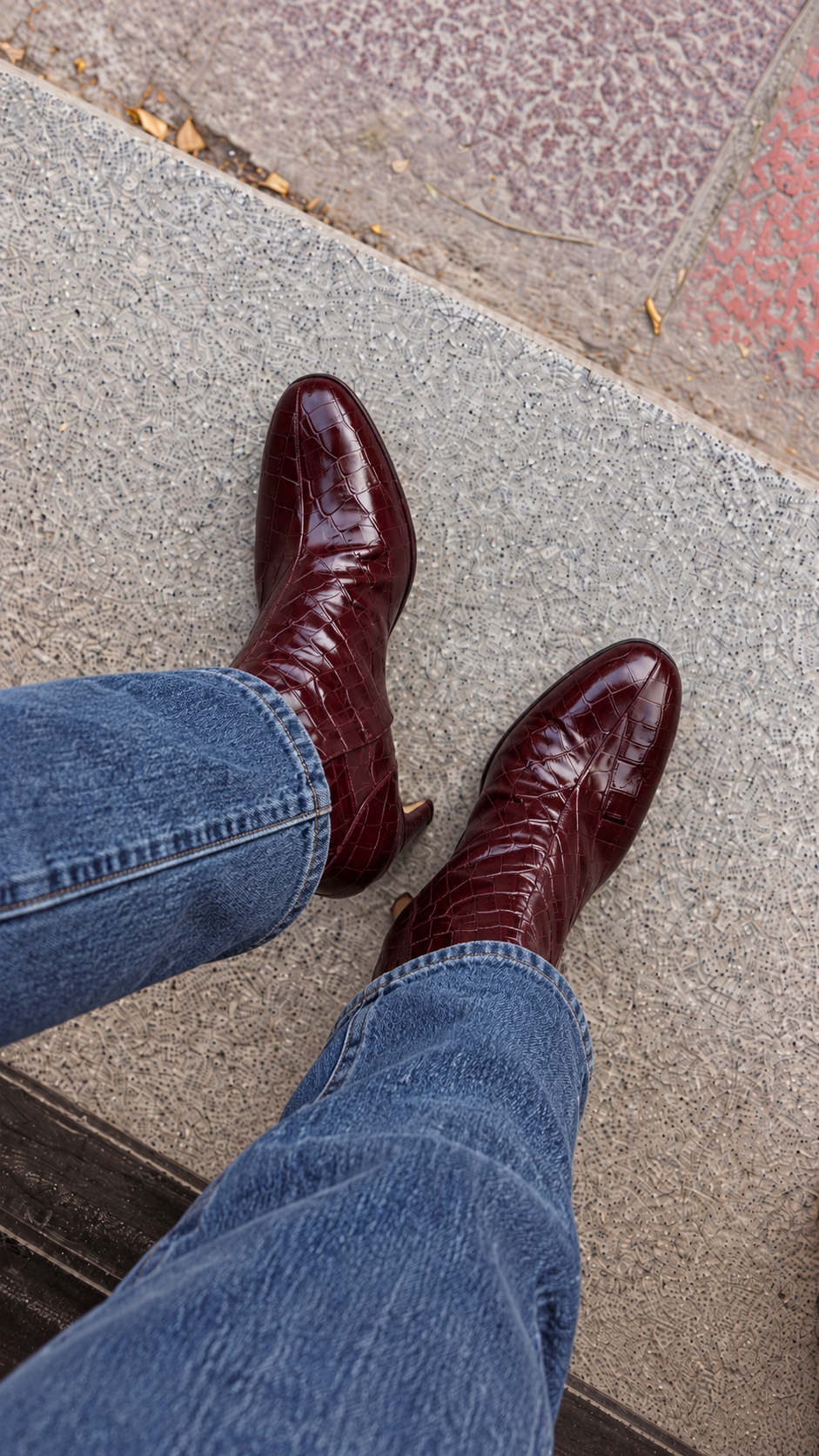 BOTIN COCO GAELLE BURDEOS 4.5CM