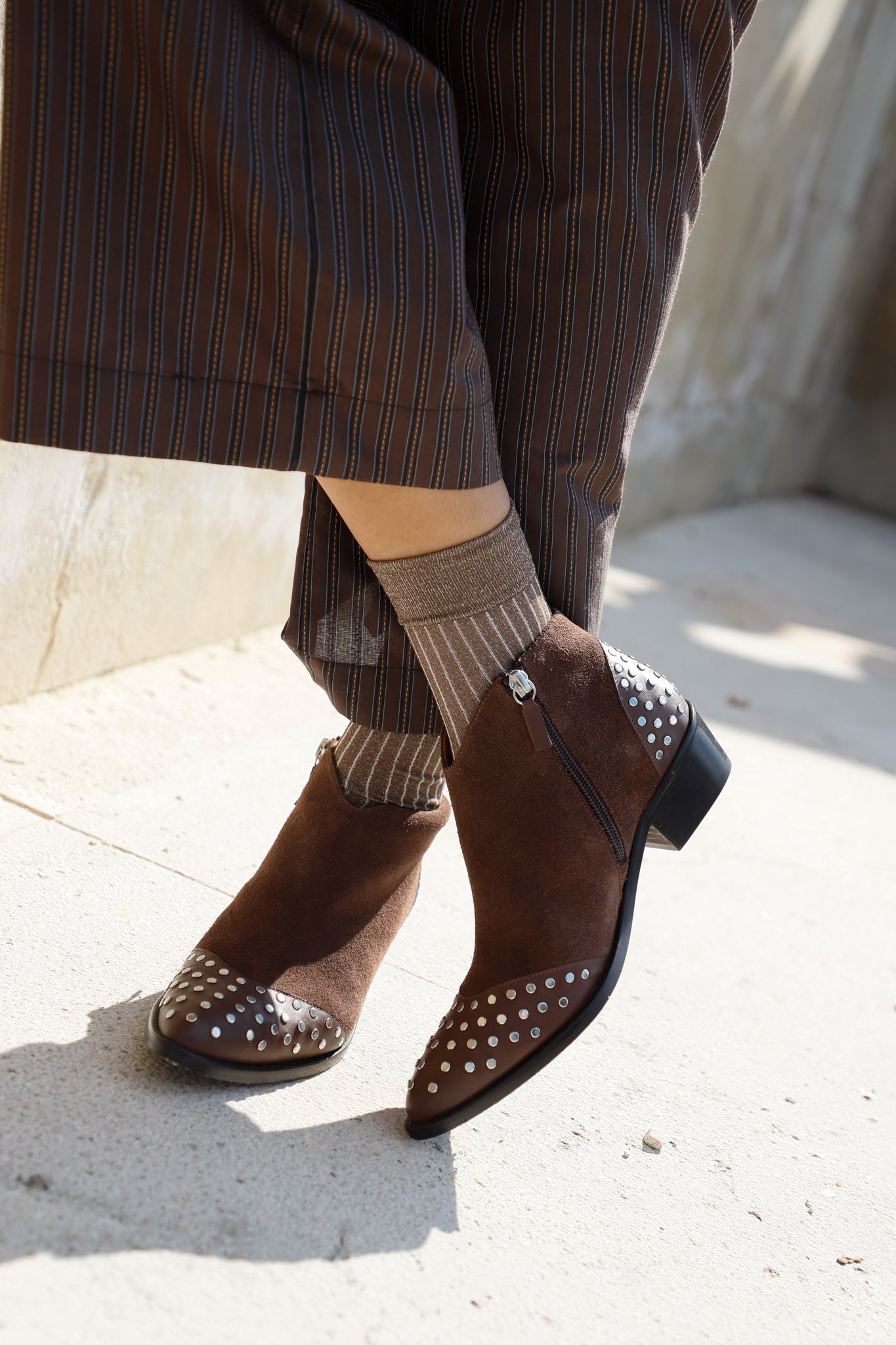 CALCETINES GLITTER CANALE CAPUCHINO