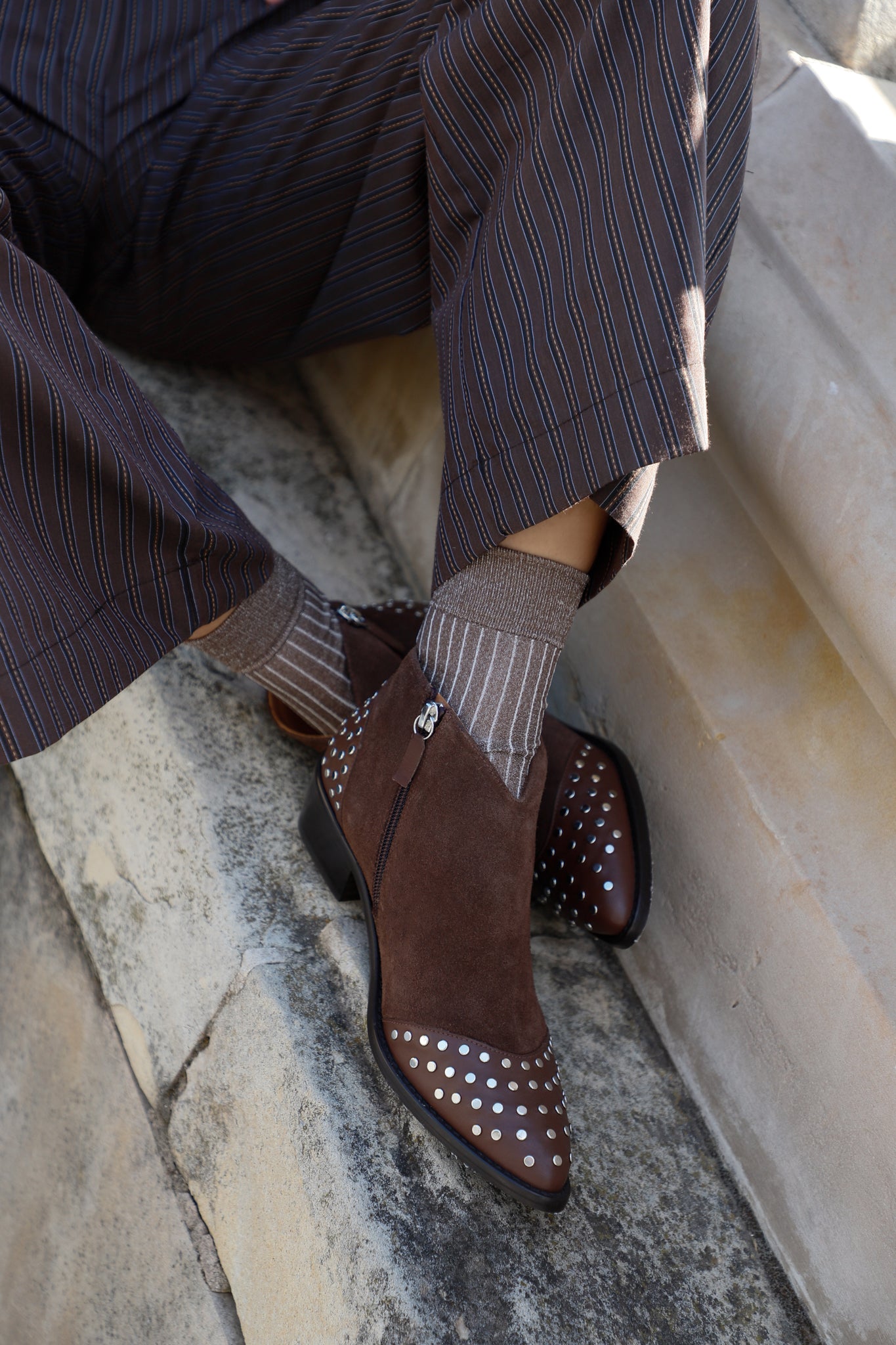 CALCETINES GLITTER CANALE CAPUCHINO