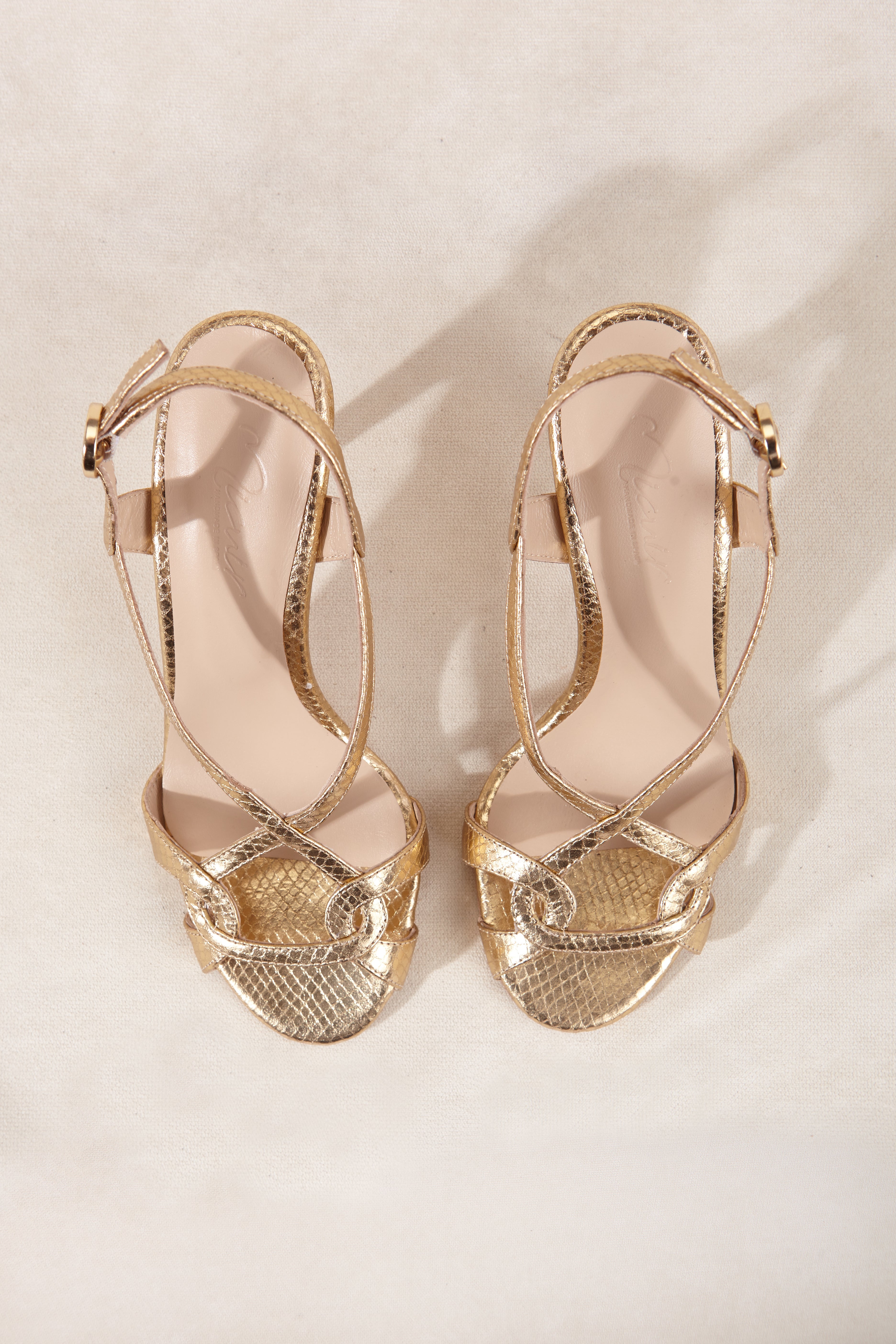 GADEA PETIT SANDAL, GOLD ENGRAVED, 5.5 CM