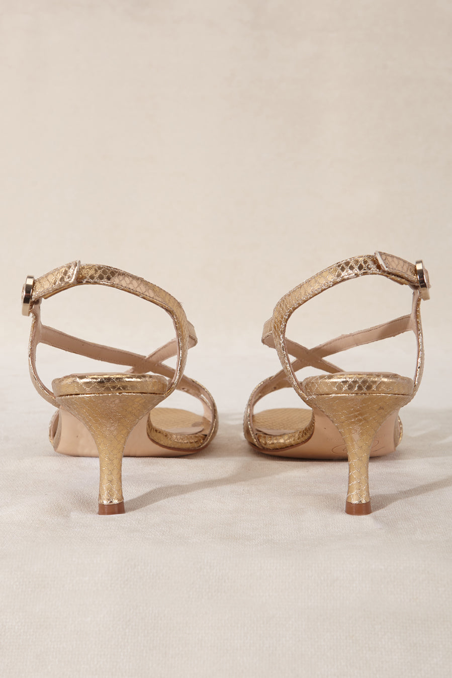 GADEA PETIT SANDAL, GOLD ENGRAVED, 5.5 CM
