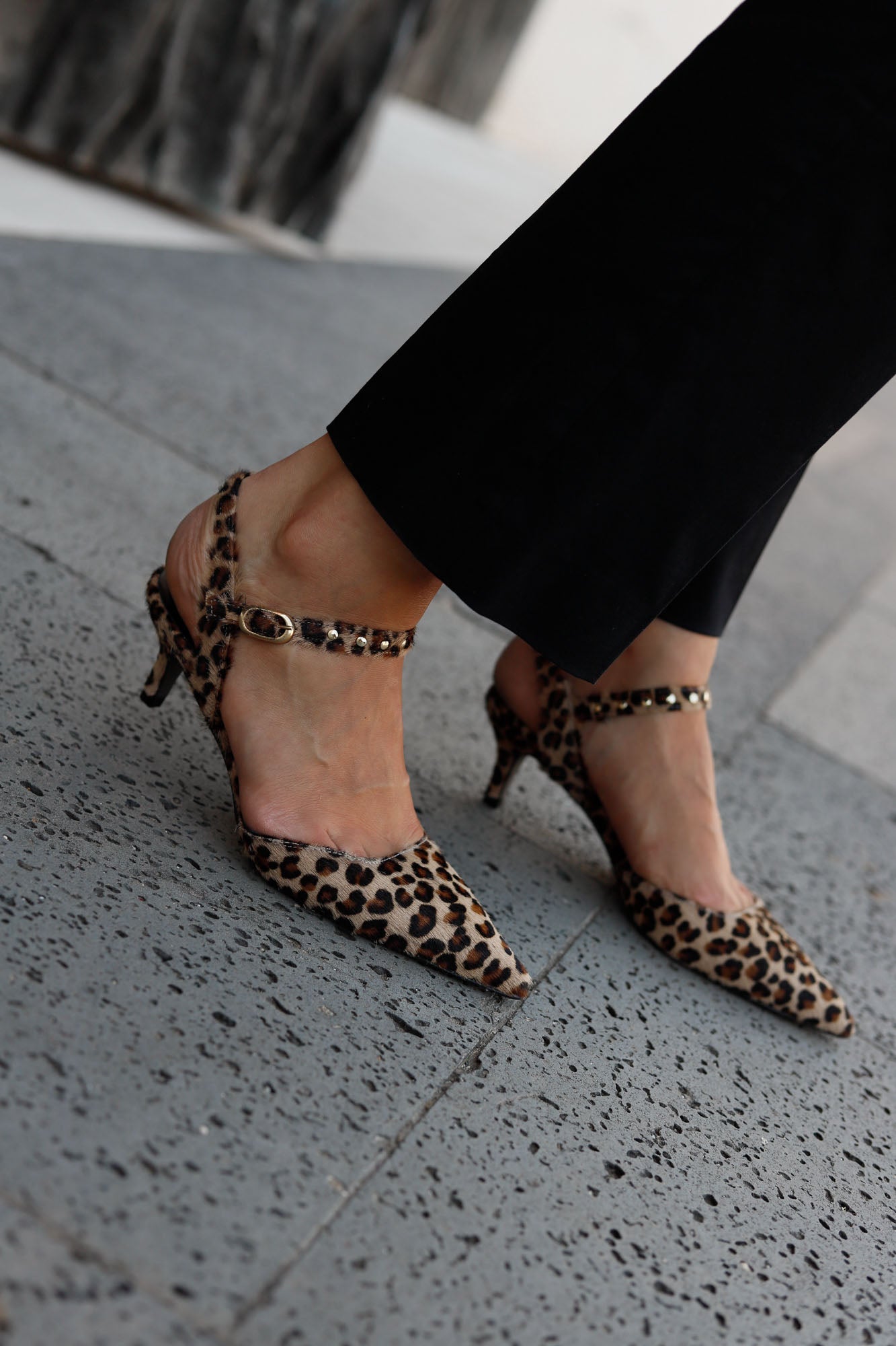 SANDALIA ELISABETH LEOPARDO 5CM