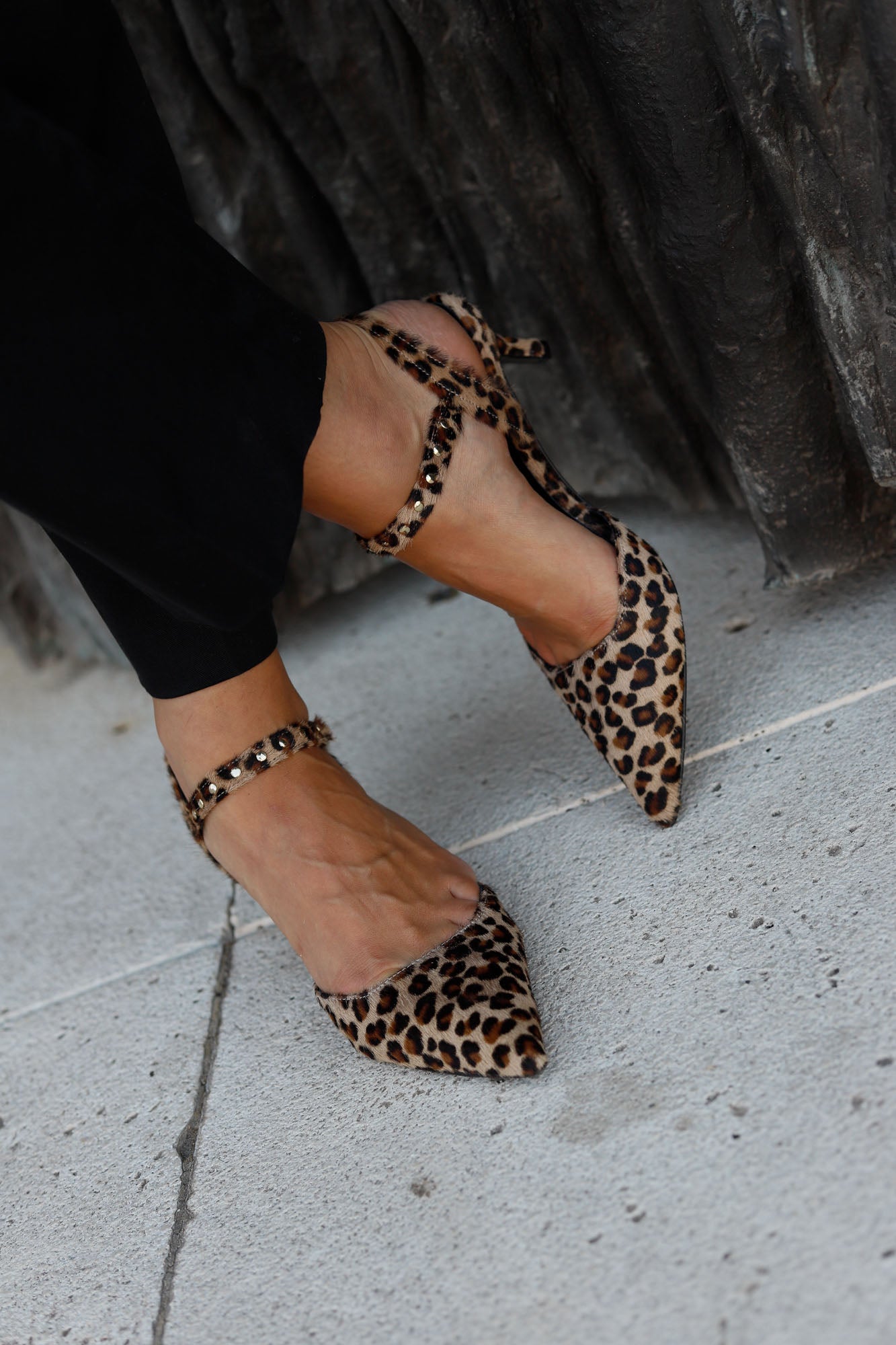 SANDALIA ELISABETH LEOPARDO 5CM