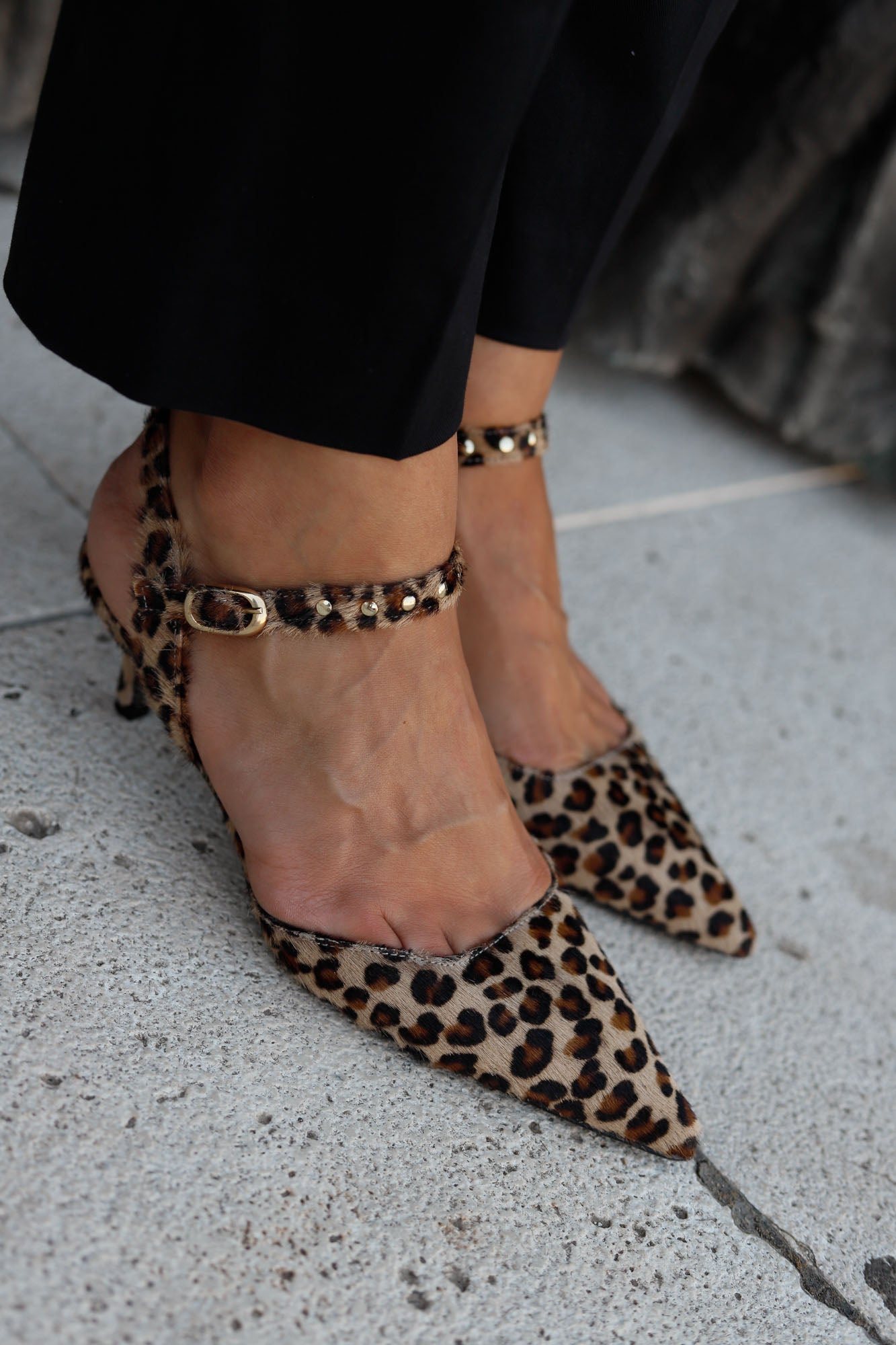 SANDALIA ELISABETH LEOPARDO 5CM