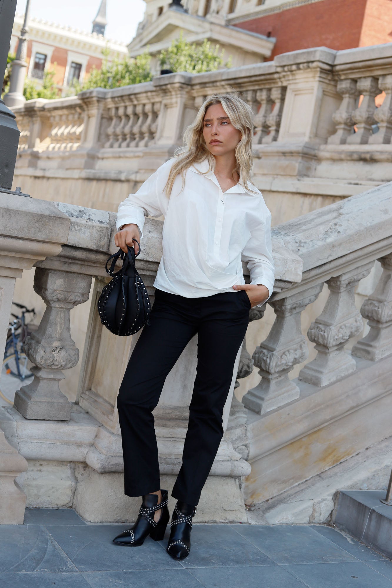 Talon Bowie noir de 7 cm