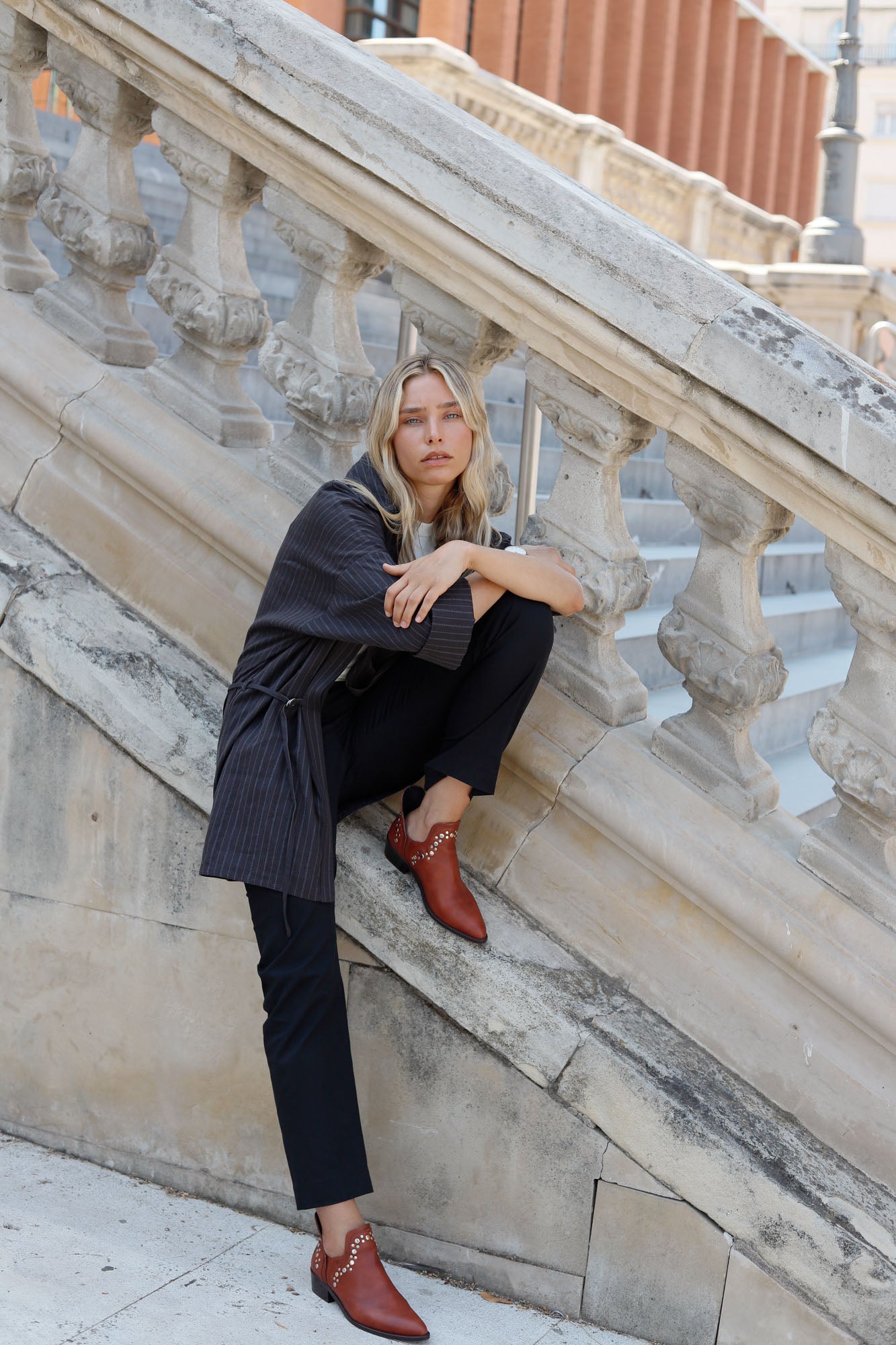 ANINE ANKLE BOOT TERRACOTTA 4CM
