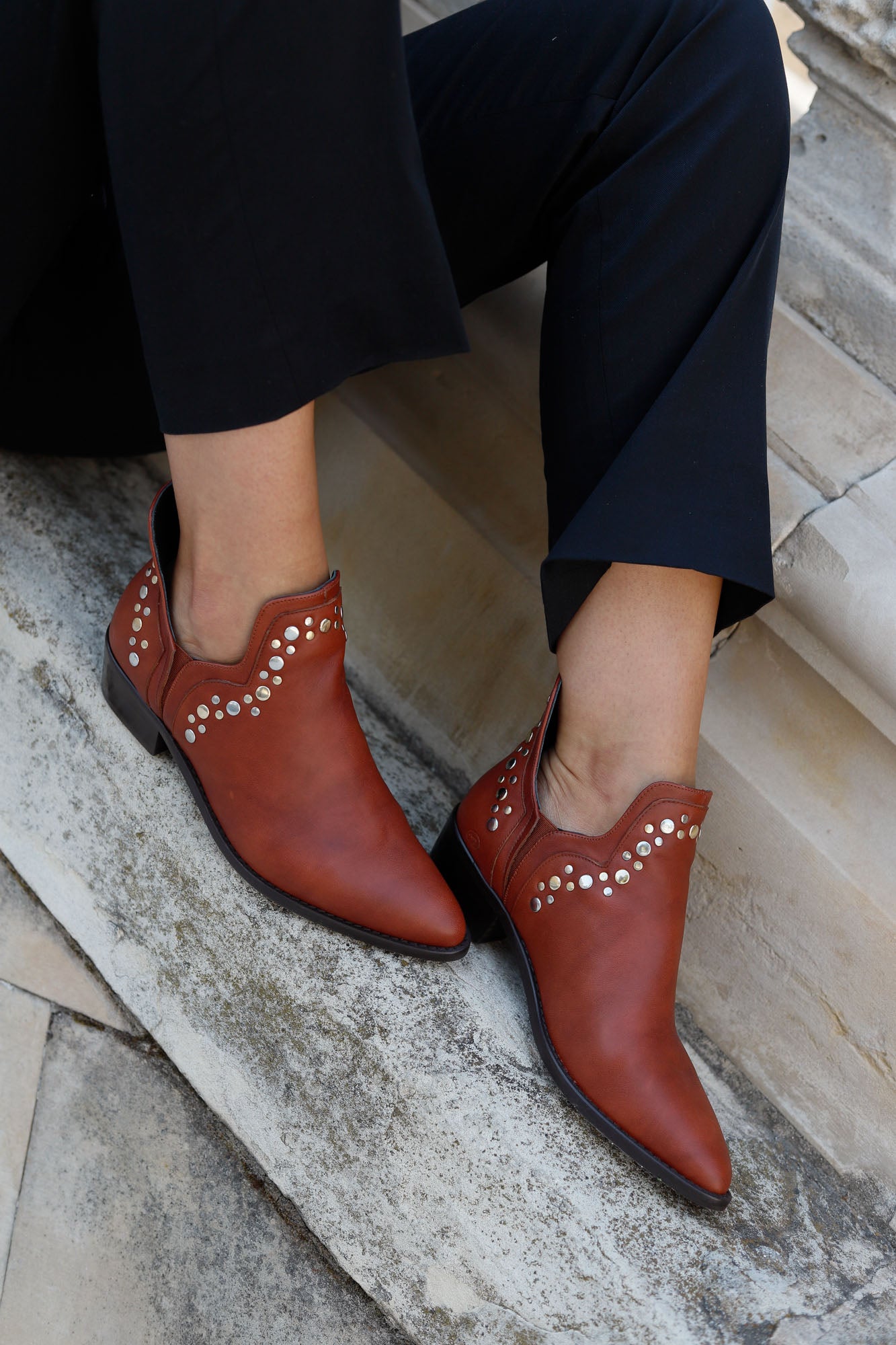 ANINE ANKLE BOOT TERRACOTTA 4CM