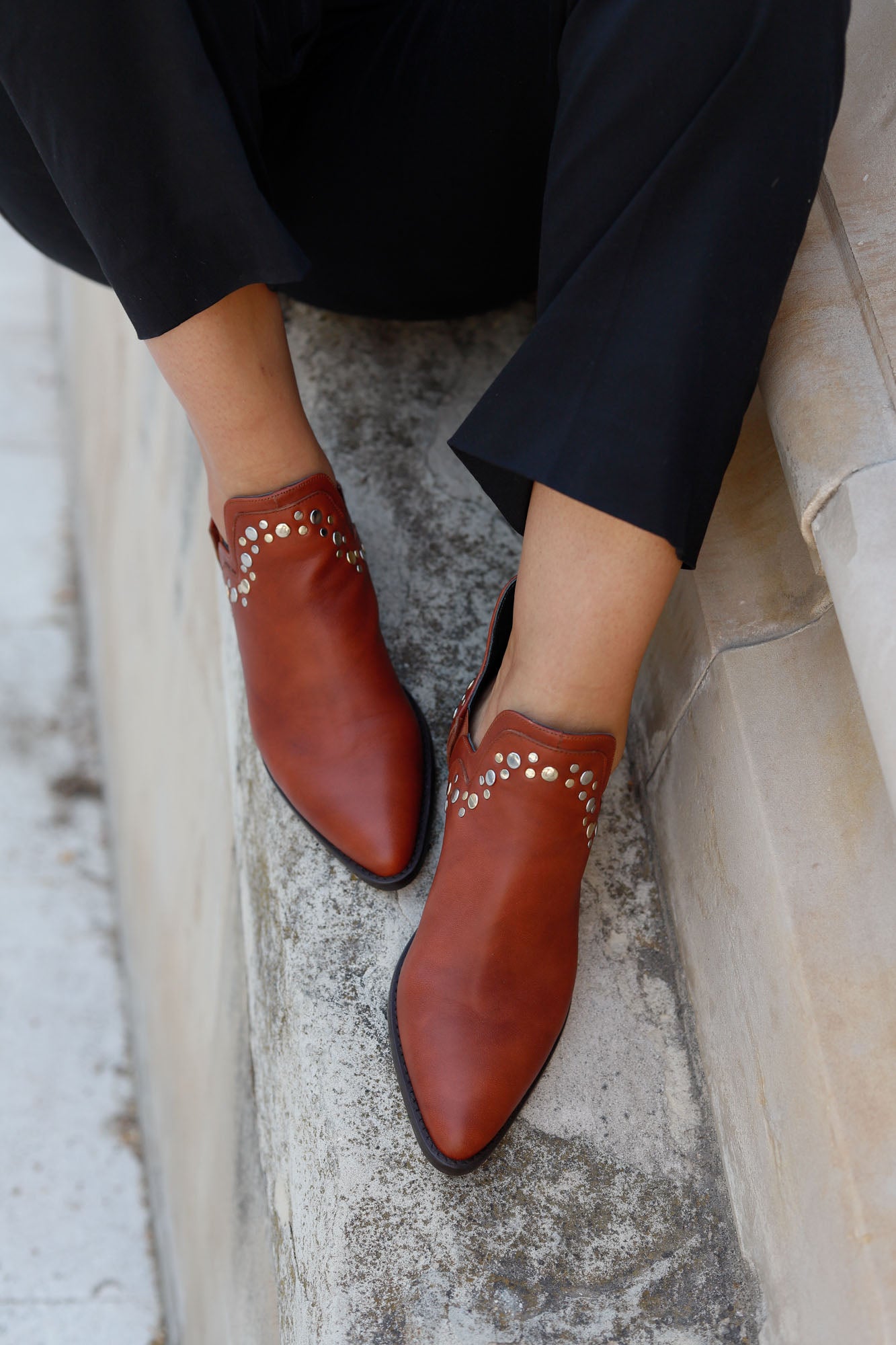 ANINE ANKLE BOOT TERRACOTTA 4CM