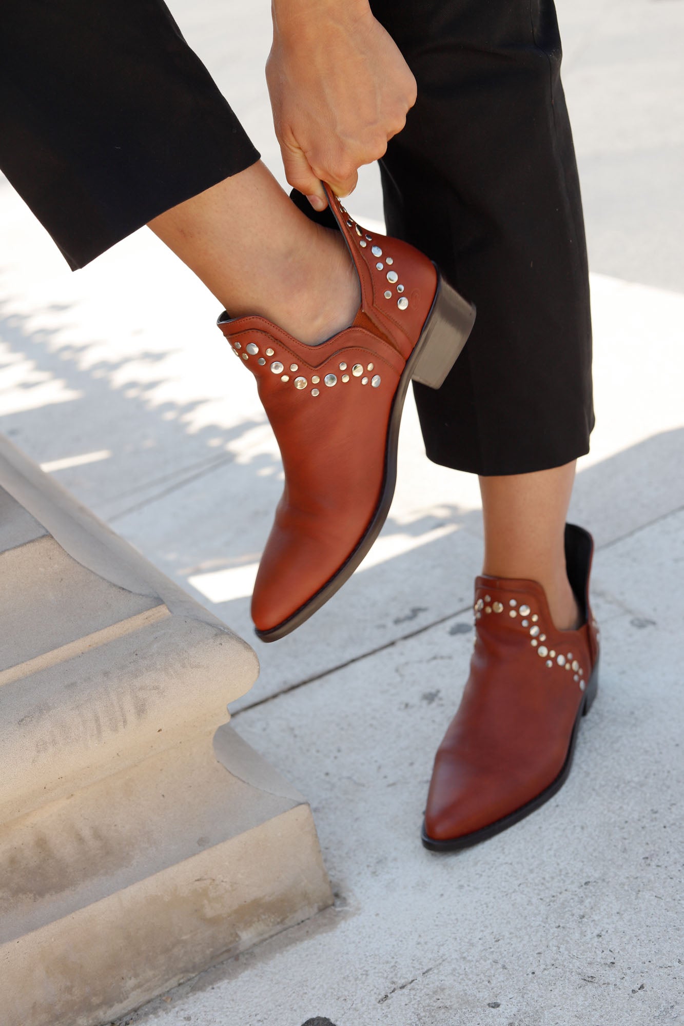 ANINE ANKLE BOOT TERRACOTTA 4CM