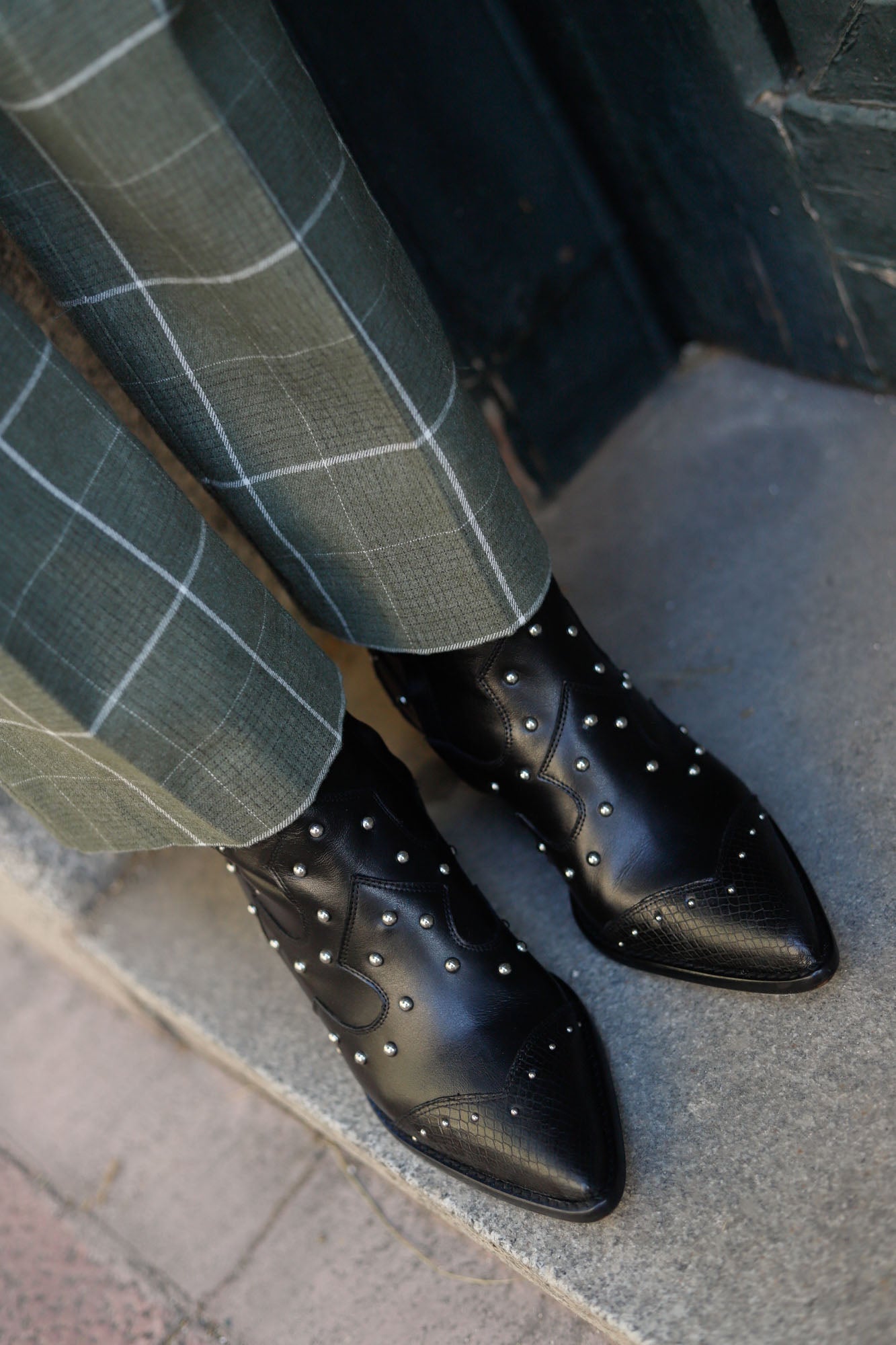 Bottes Amy noires 7 cm