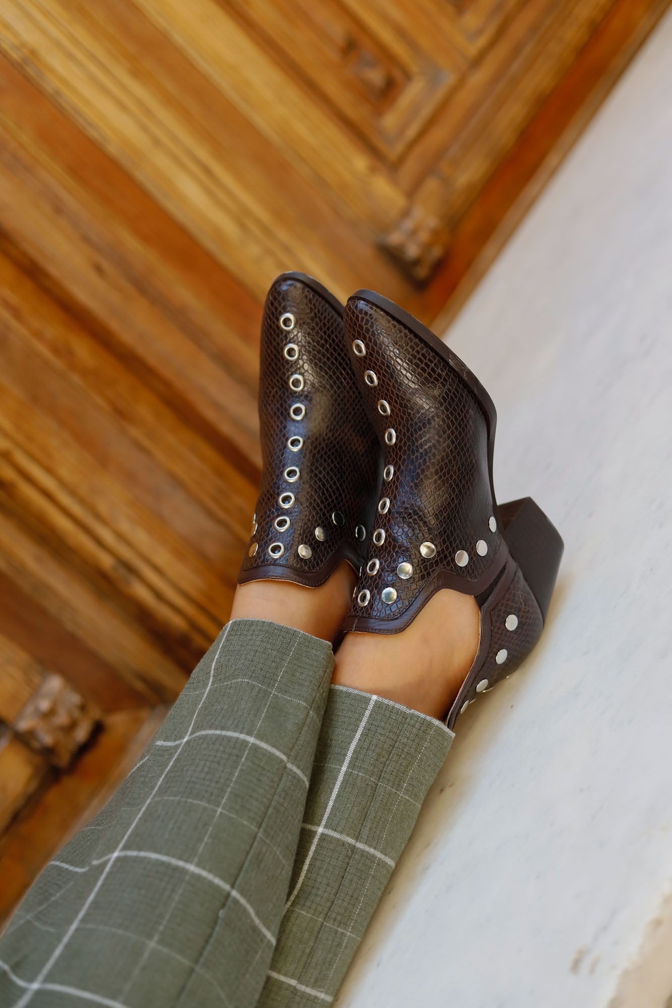 PUNKY BOOTS SPECIAL EDITION SNAKE 6CM