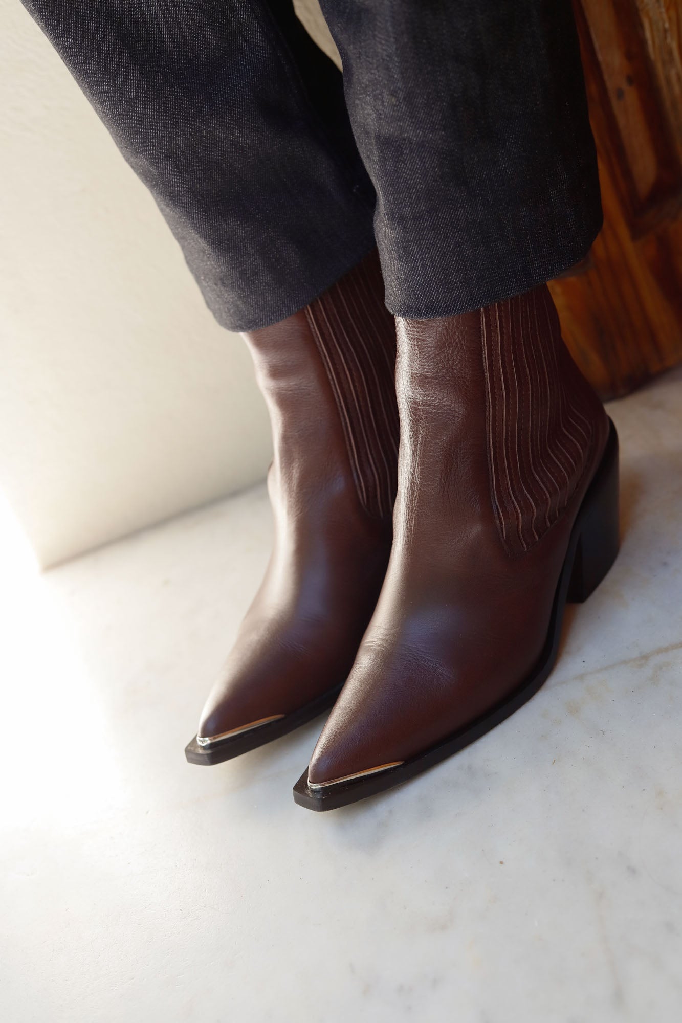 BOTA VELA PUNTERA CHOCOLATE 7CM