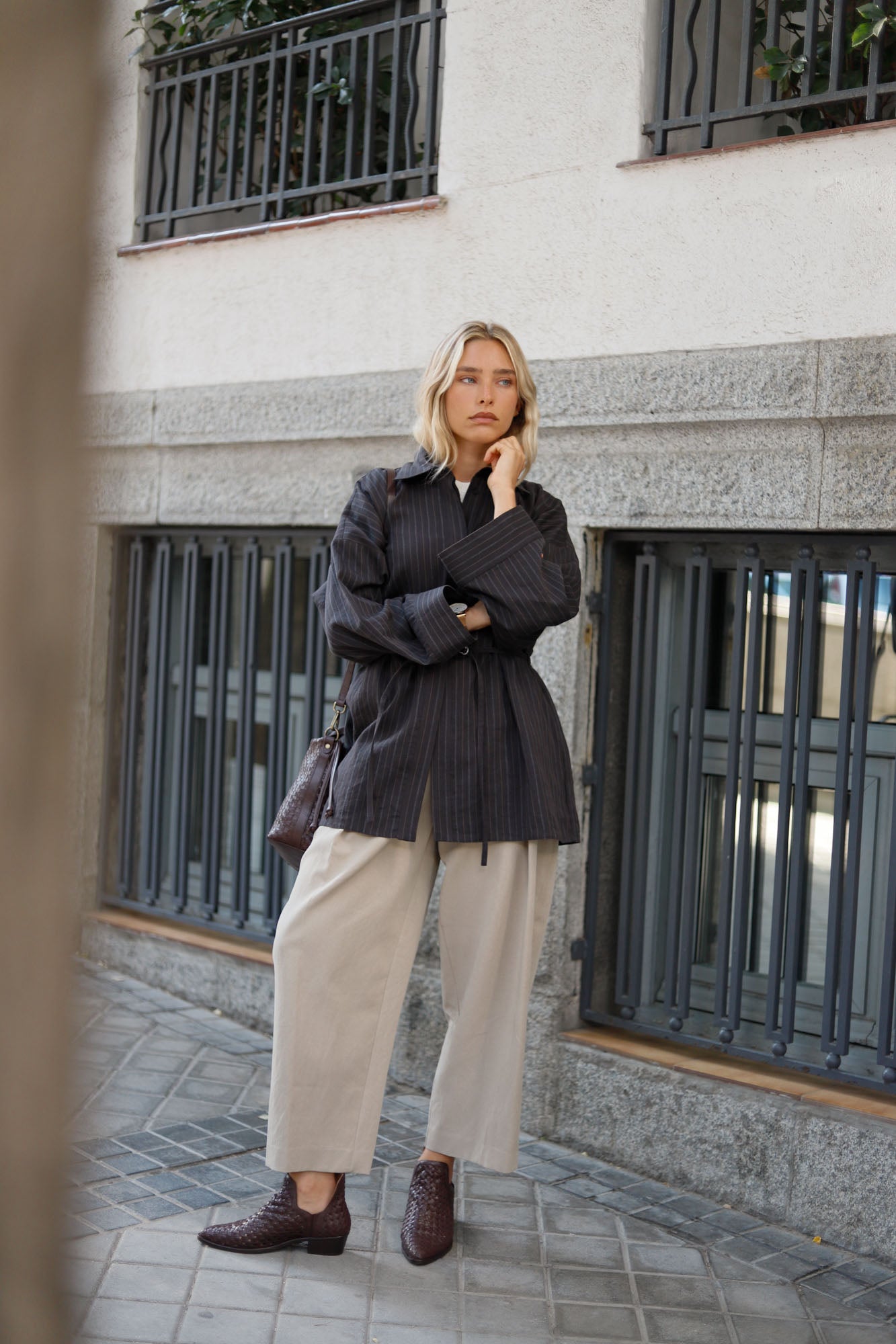 FRIDA TRENZADA CHOCOLATE 4CM