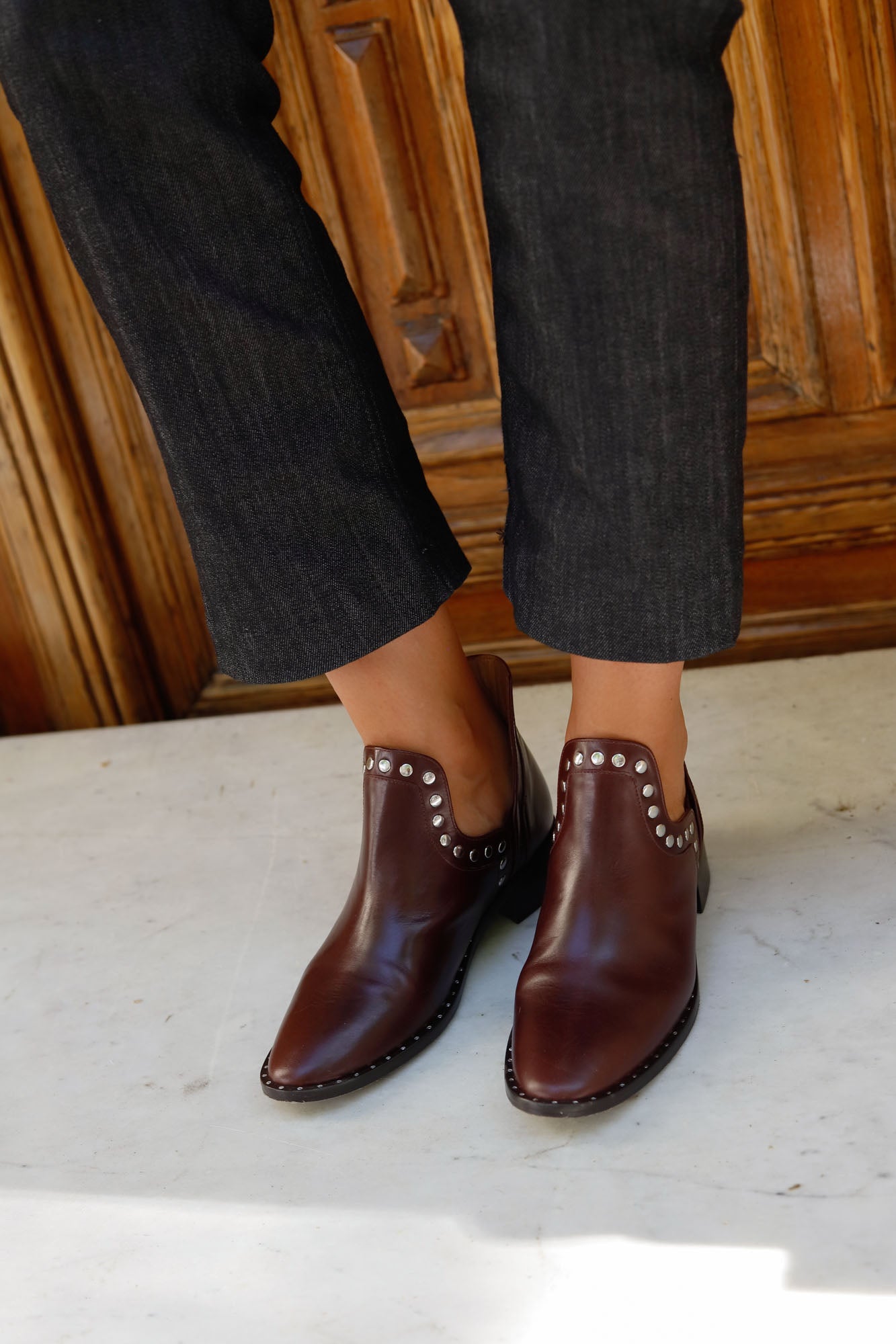 BOTIN SABELA CHOCOLATE 4CM