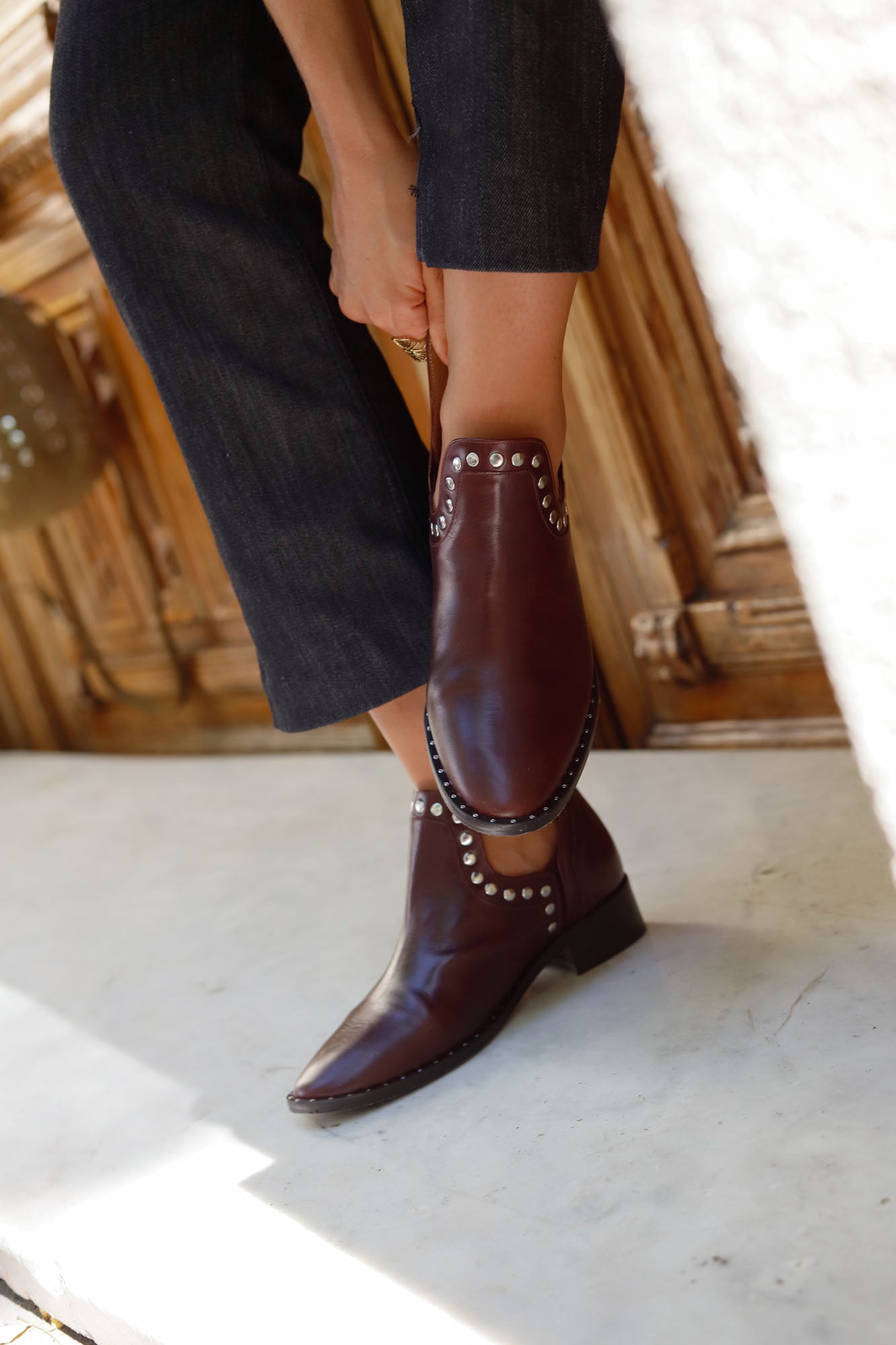 BOTIN SABELA CHOCOLATE 4CM