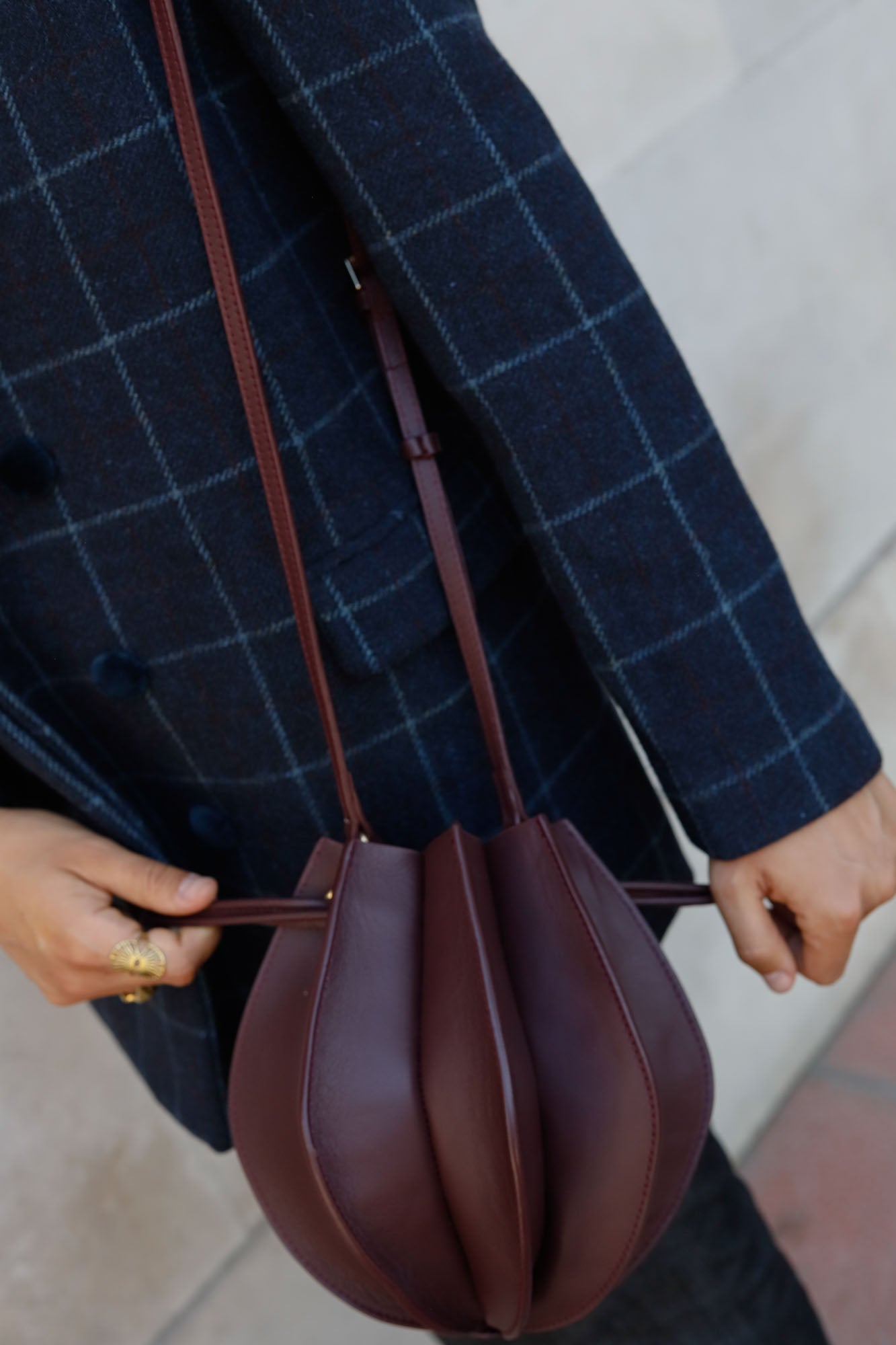DINSUM BURGUNDY BAG