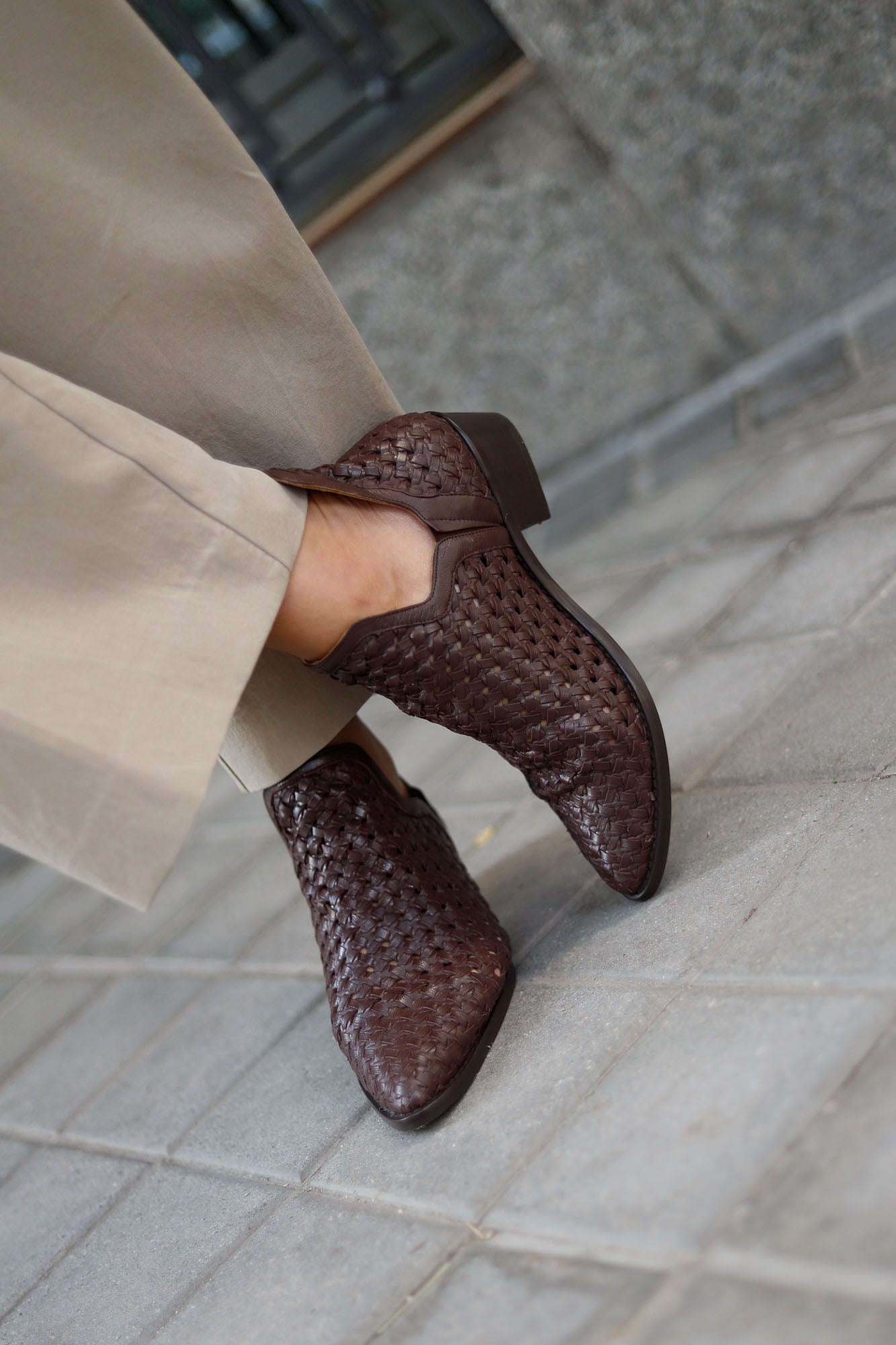 FRIDA TRENZADA CHOCOLATE 4CM