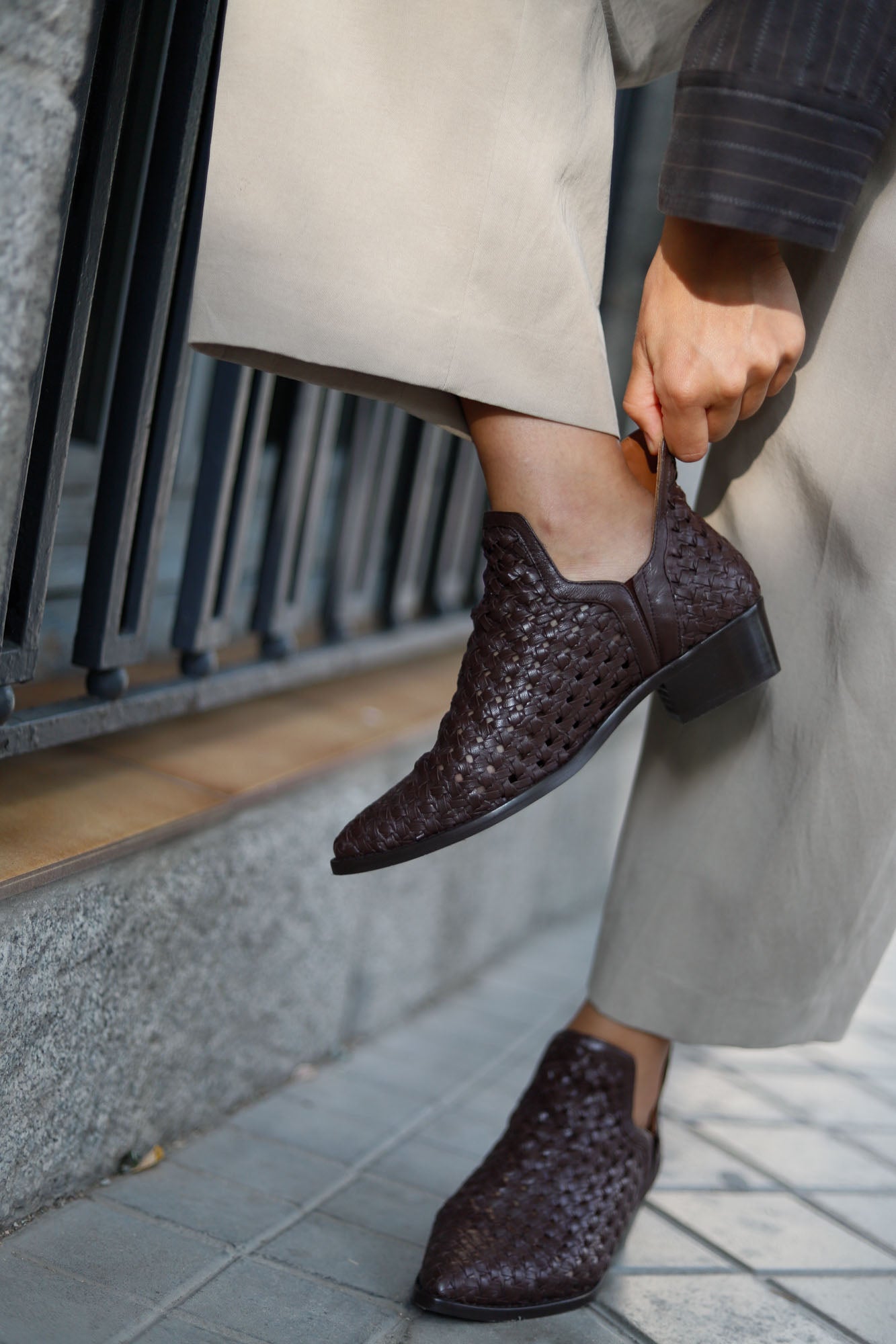 FRIDA TRENZADA CHOCOLATE 4CM